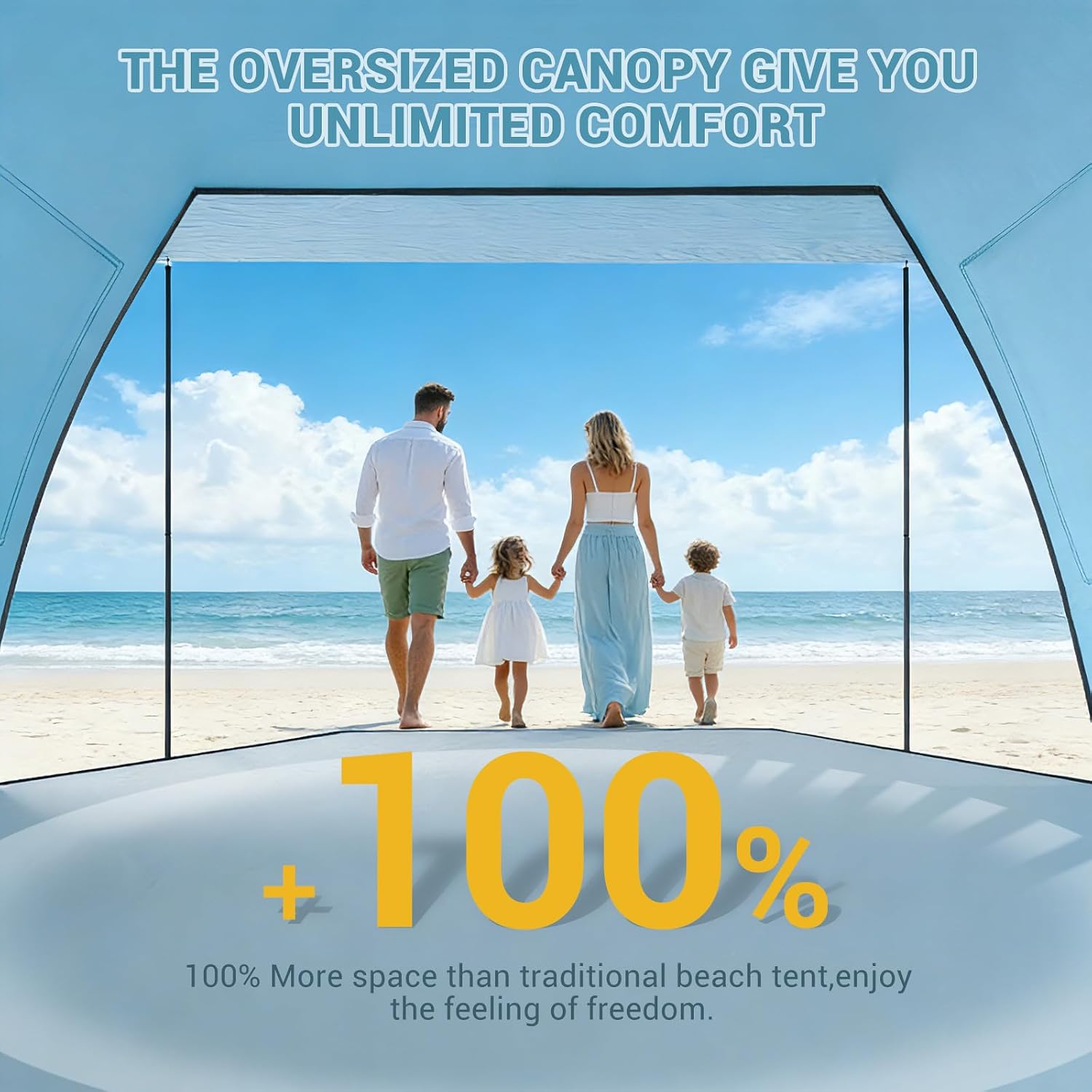 Thumbnail 2 de Elegear CumbreX Beach Tent Sun Shelter with Canopy (4-5 Person)