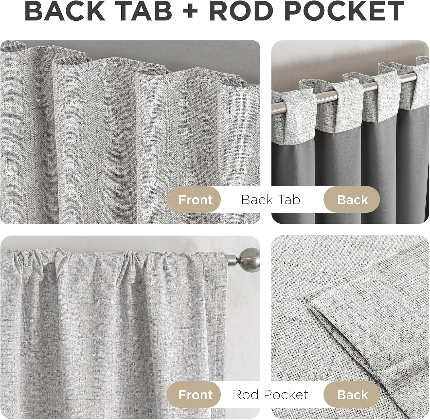 Thumbnail 5 de Joydeco Blackout Curtains, 84-Inch Length