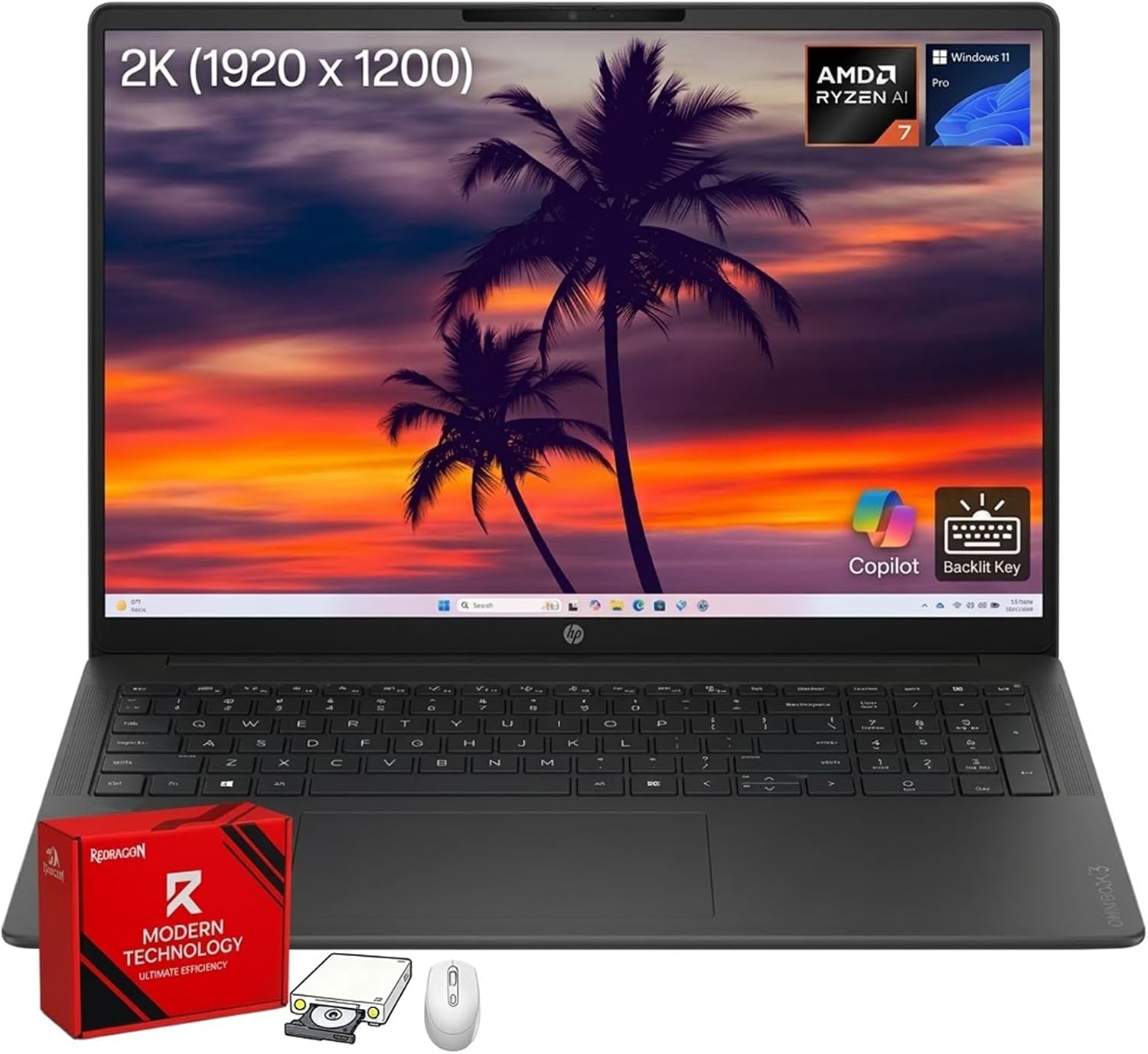 Detalle de HP OmniBook 16-Inch Touch Laptop
