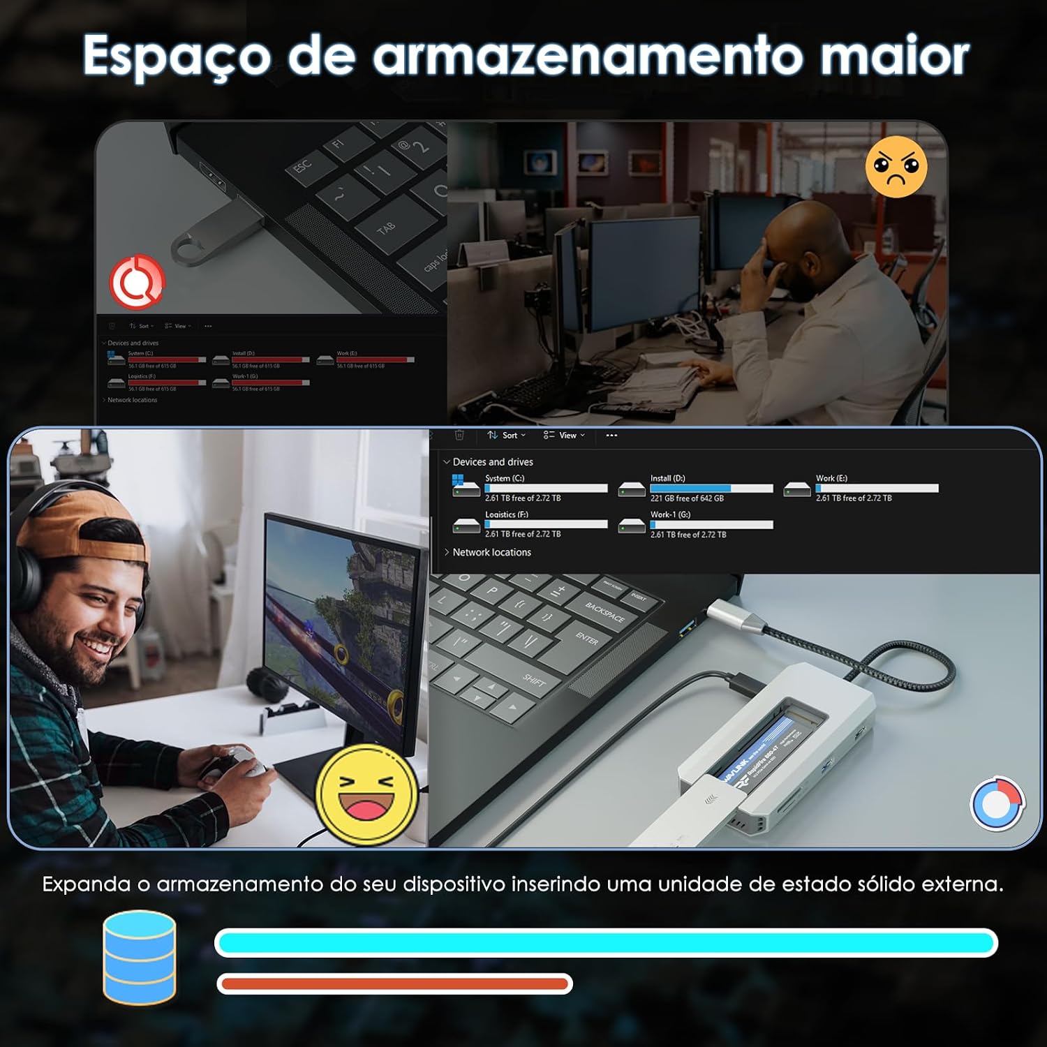 Thumbnail 3 de WAVLINK 10 Gbps USB-C Hub con SSD M.2