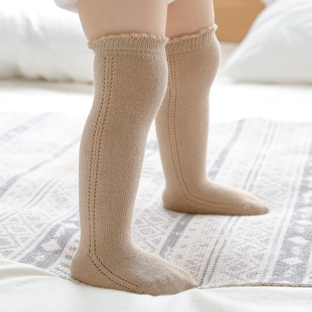 Thumbnail 2 de imKutie Newborn Baby Girls Knee High Socks – Breathable Cotton Knit Stockings (0–24 Months)