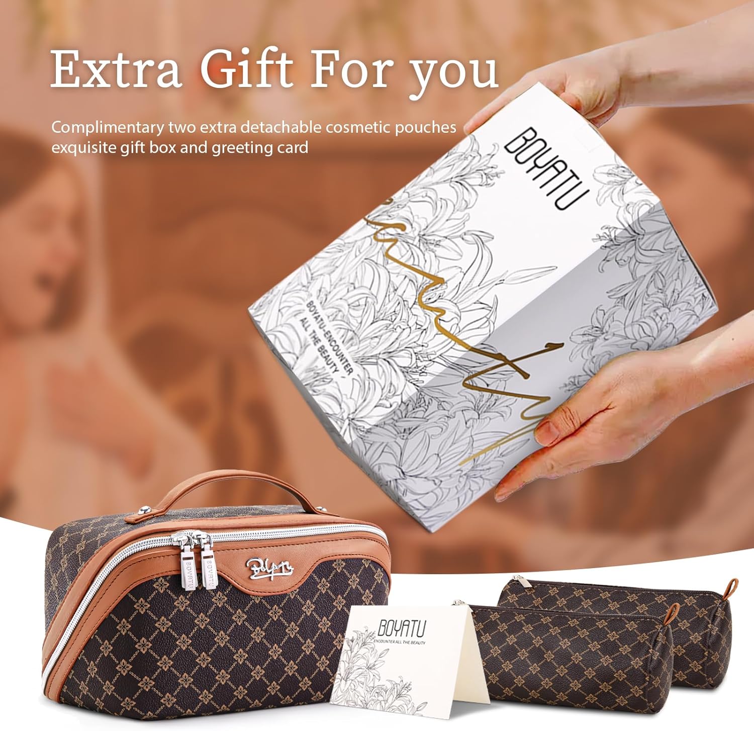Thumbnail 5 de BOYATU Travel Makeup Bag 3-piece set
