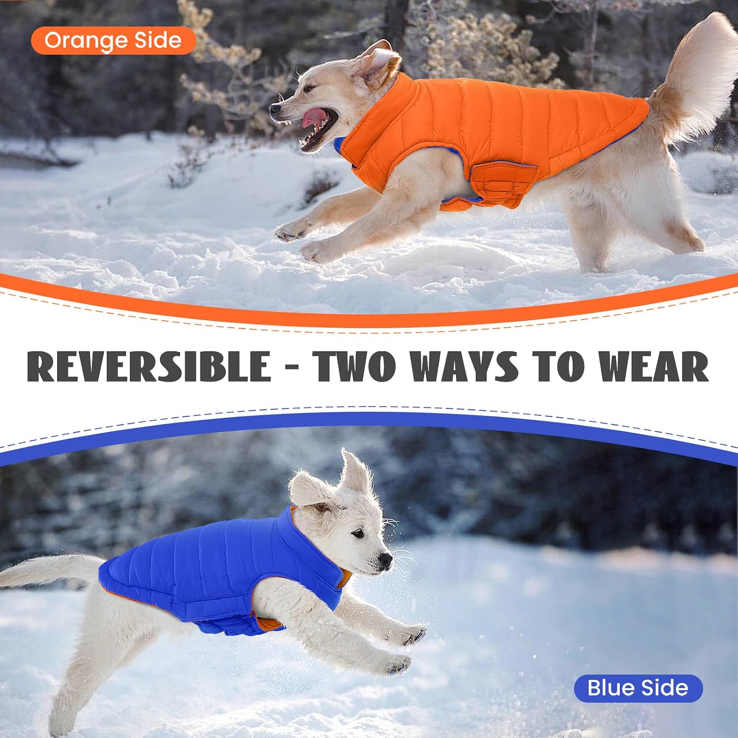Thumbnail 4 de Lelepet Reversible Dog Winter Coat