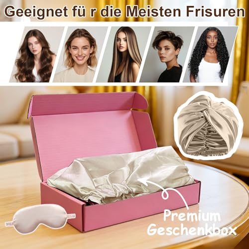 Thumbnail 5 de NEUJUS Seidenhaube zum Schlafen fĂŒr lange Haare đ