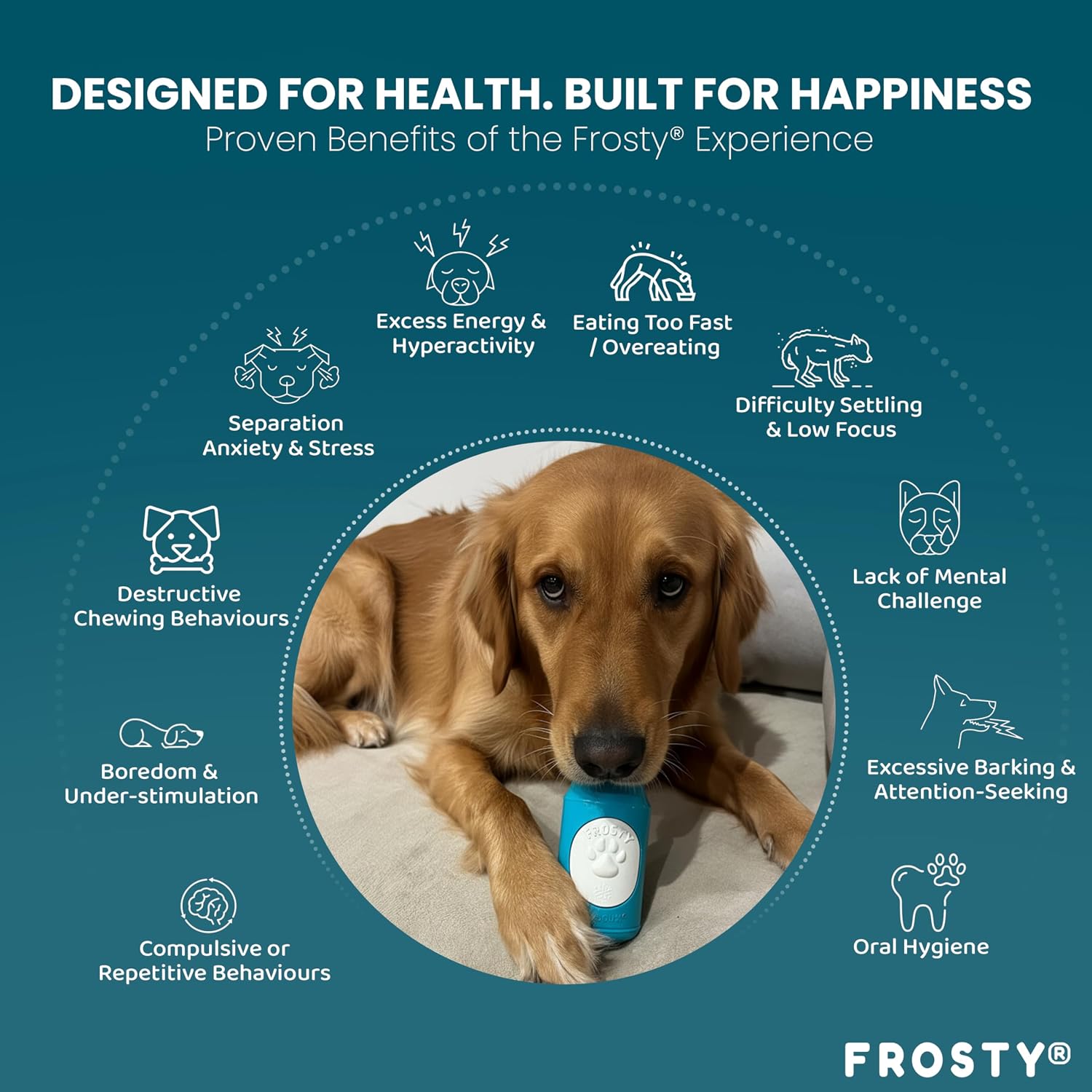 Thumbnail 4 de Joujoux Frosty interactive dog toy 230 ml