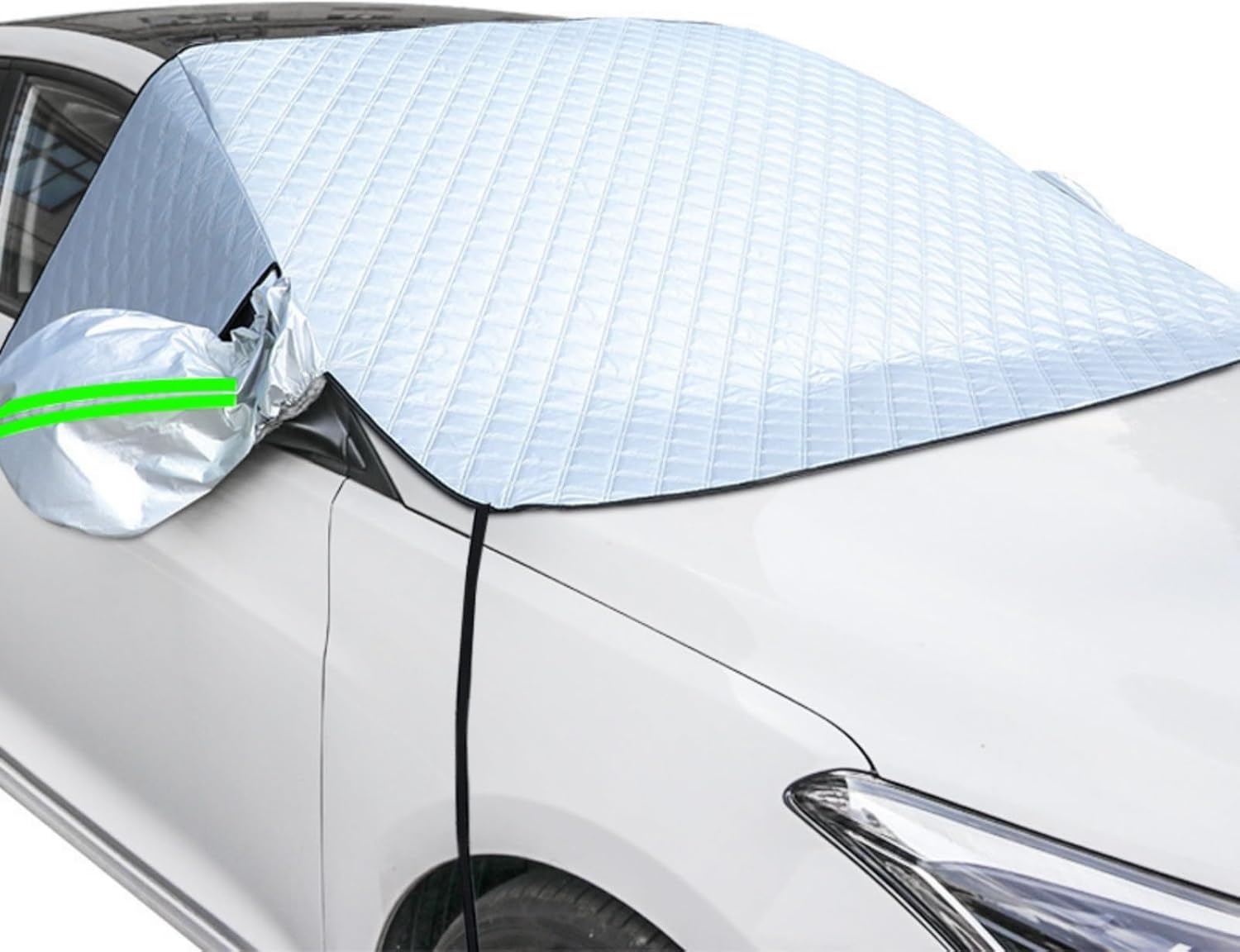 CaiTang copri parabrezza auto invernale ripiegabile 230x128 cm per ghiaccio, neve, pioggia e UV