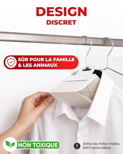 Thumbnail 3 de PIC Piège Mites Textiles – Lot de 8 pièges à phéromones non toxiques pour armoires et placards