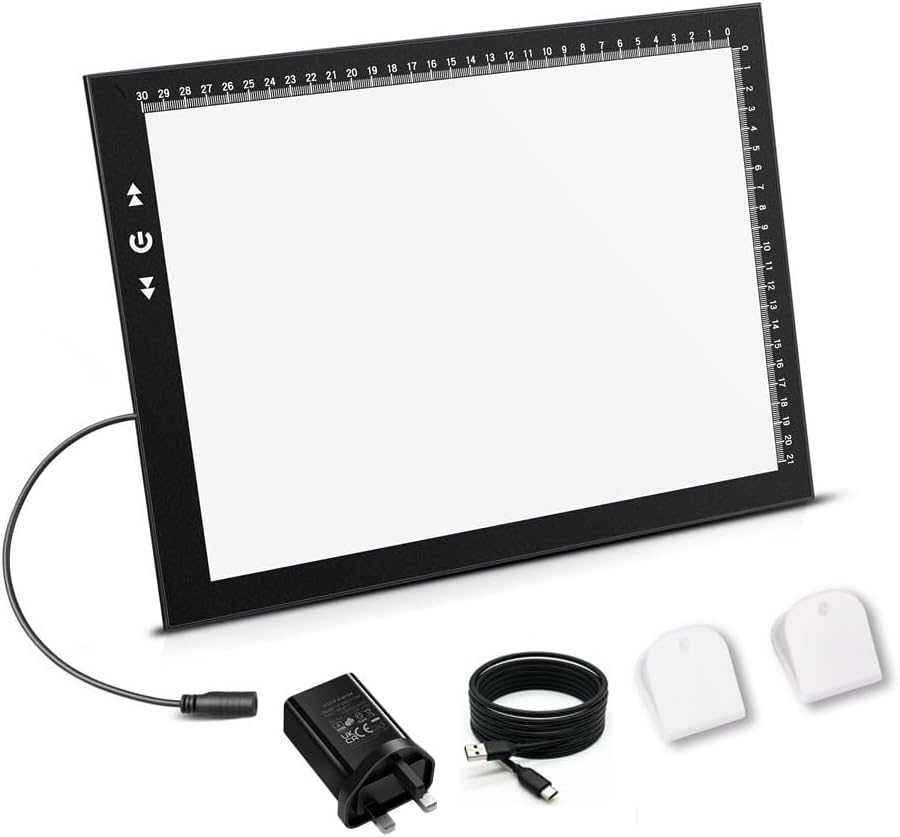 Thumbnail 4 de HSK A1 LED Artist tracing light box with adjustable dimmer (super-thin LED pad for drawing, tattoo transfer & diamond painting)