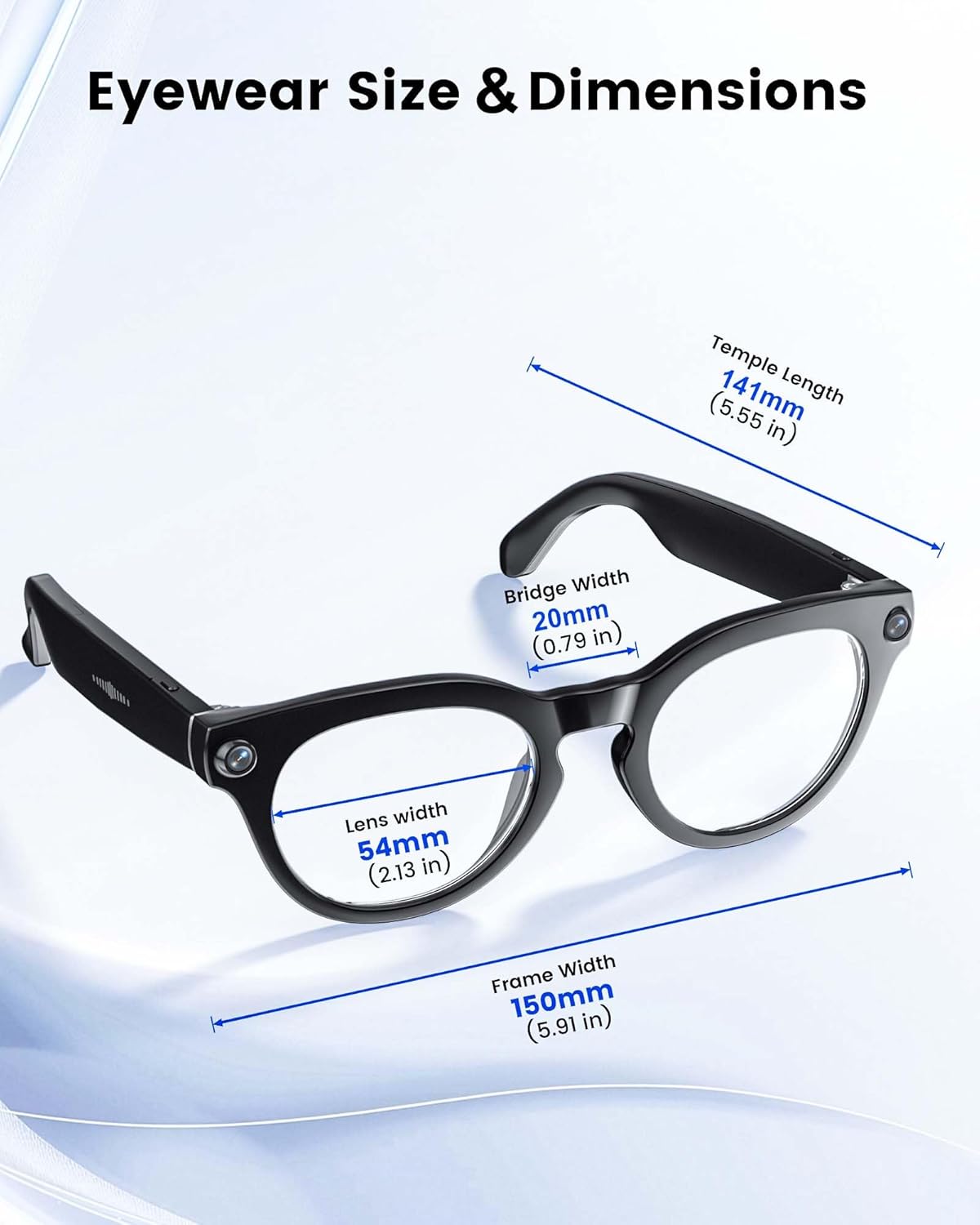Thumbnail 5 de Lufor Orpnkna Smart Glasses with Camera & Bluetooth