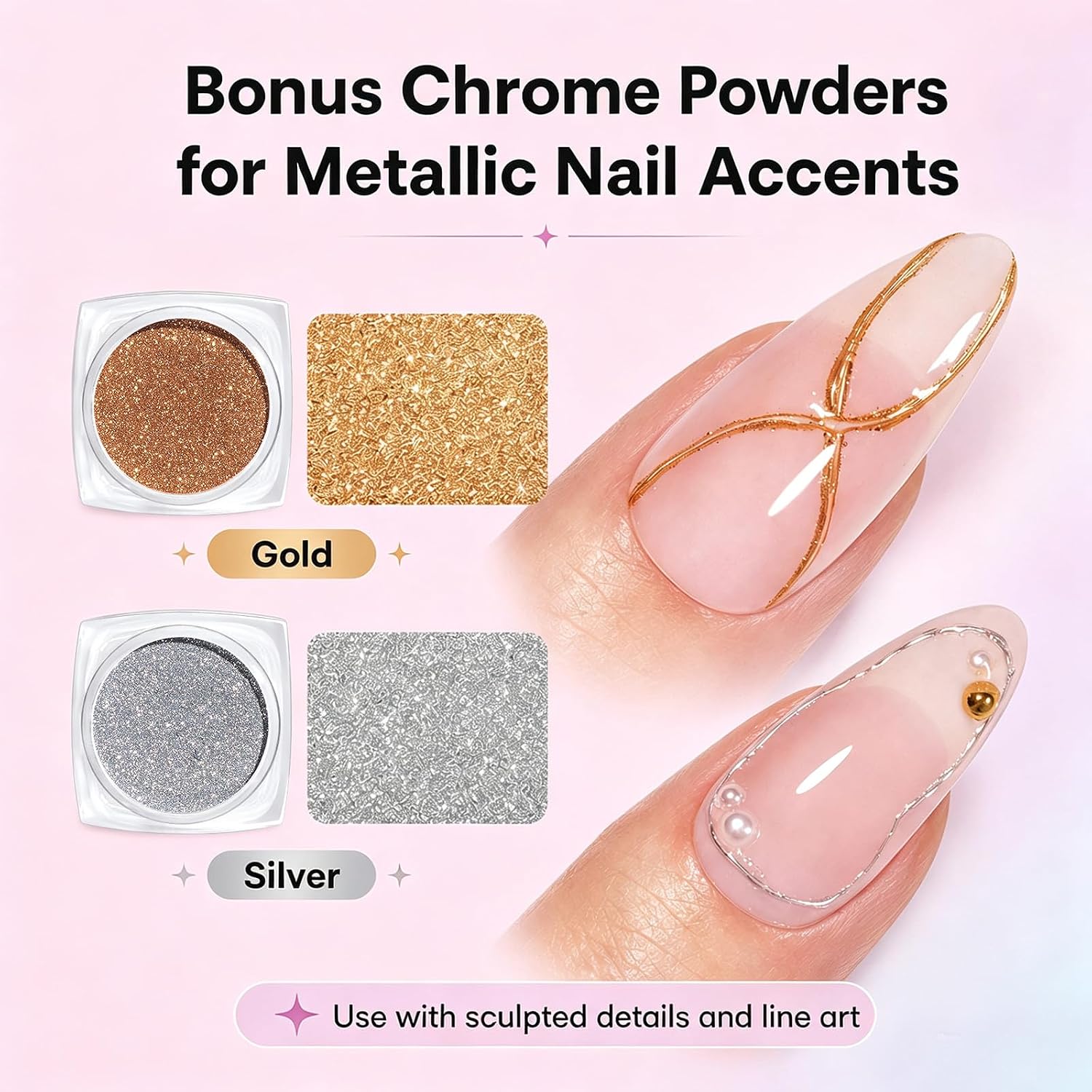 Thumbnail 5 de Beetles Crystal Orb 3D Gel Nail Art Kit 1 oz 💅