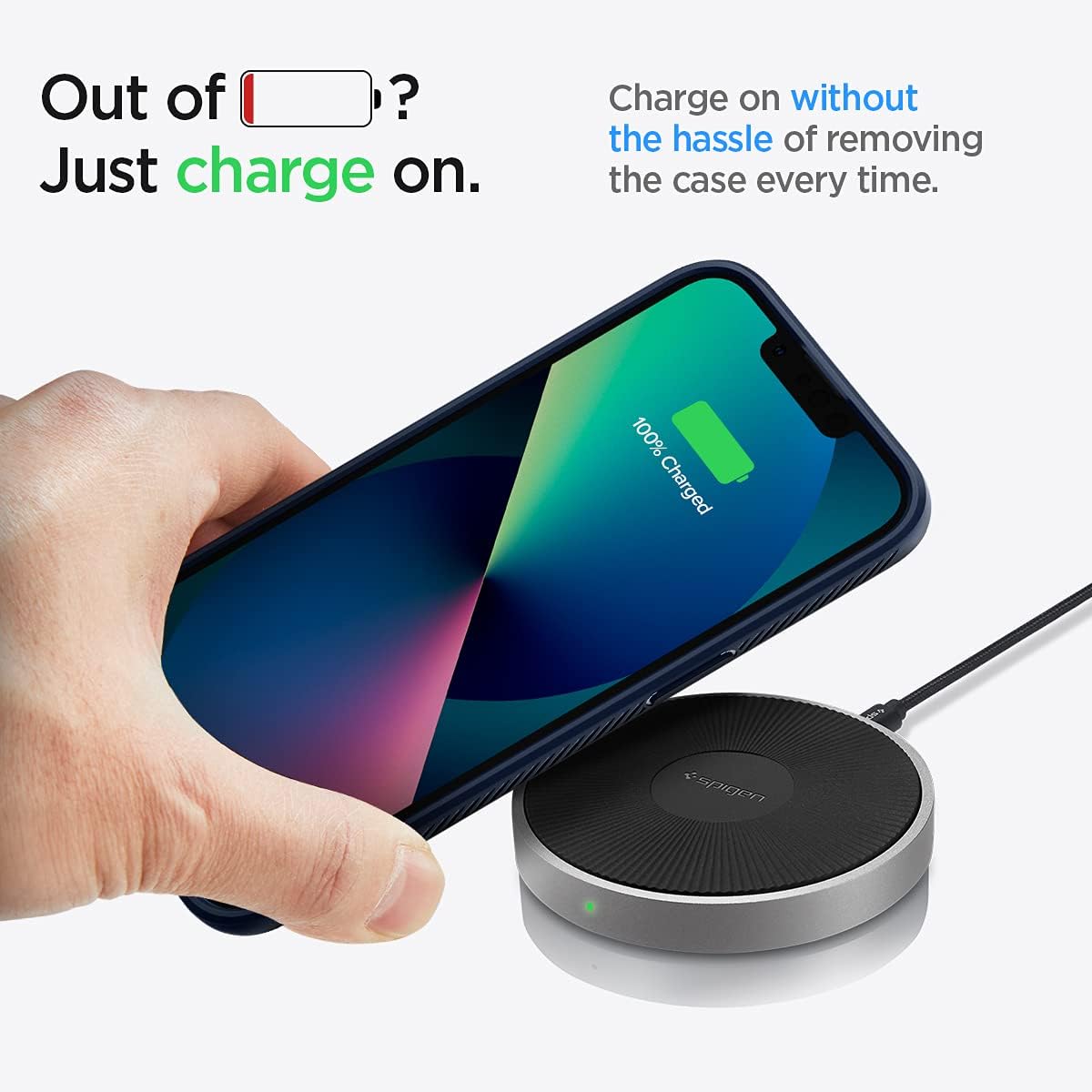 Thumbnail 5 de Spigen Liquid Air pour iPhone 13 — coque bleu marin