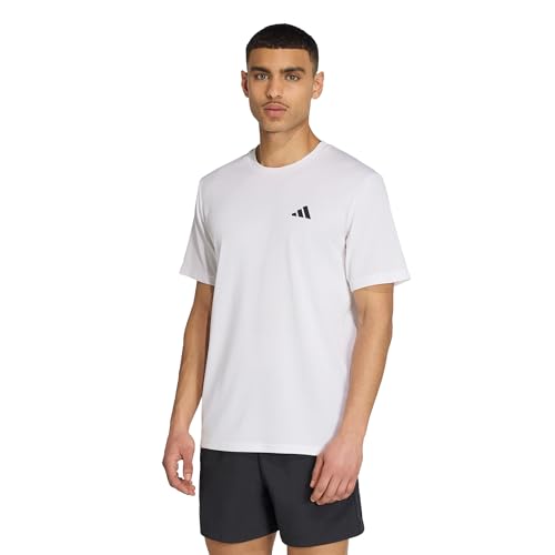 Thumbnail 9 de adidas Hombre Train Essentials Training Shirt, White/Black, M