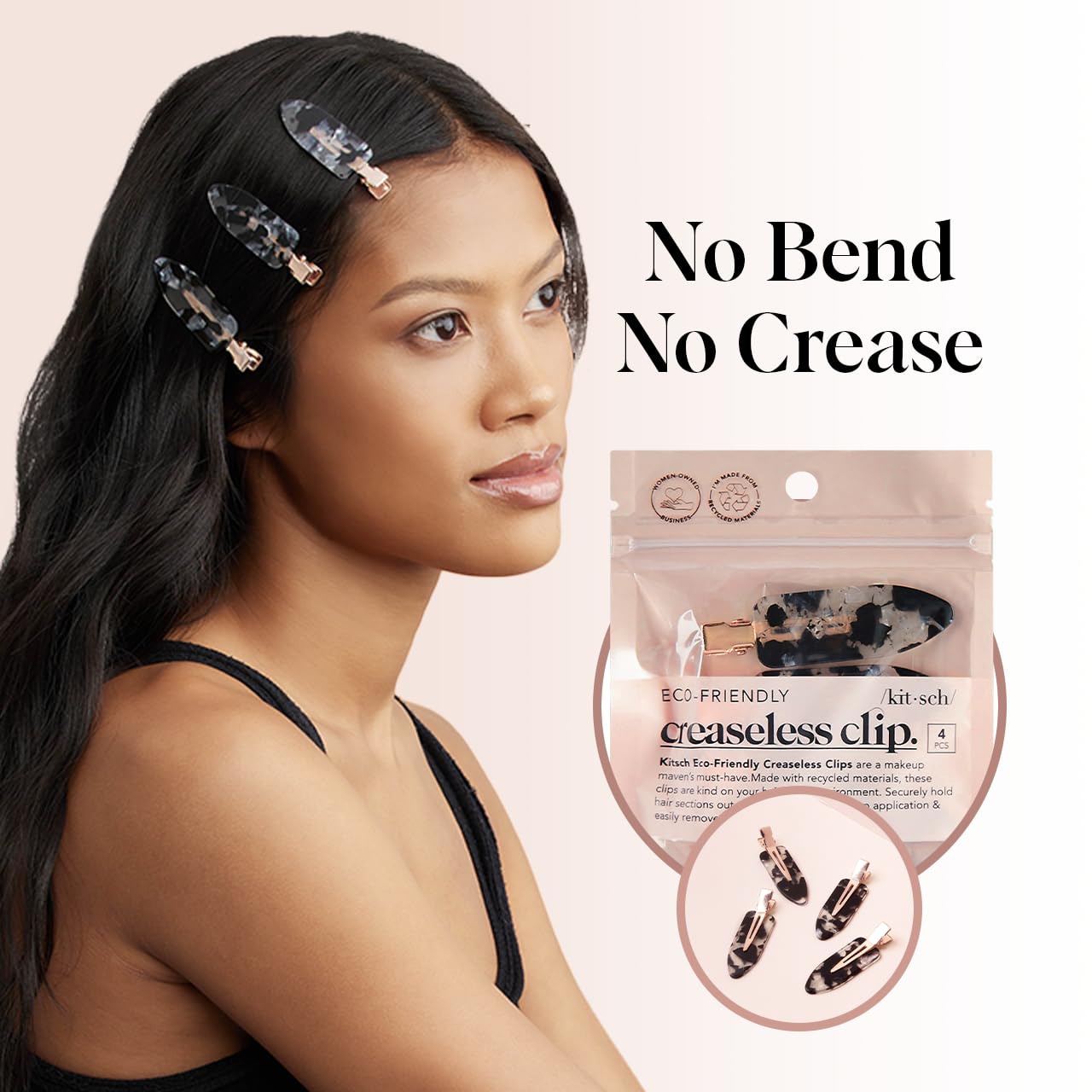 Detalle 2 de Kitsch Creaseless Hair Clips 4pcs ๐โ