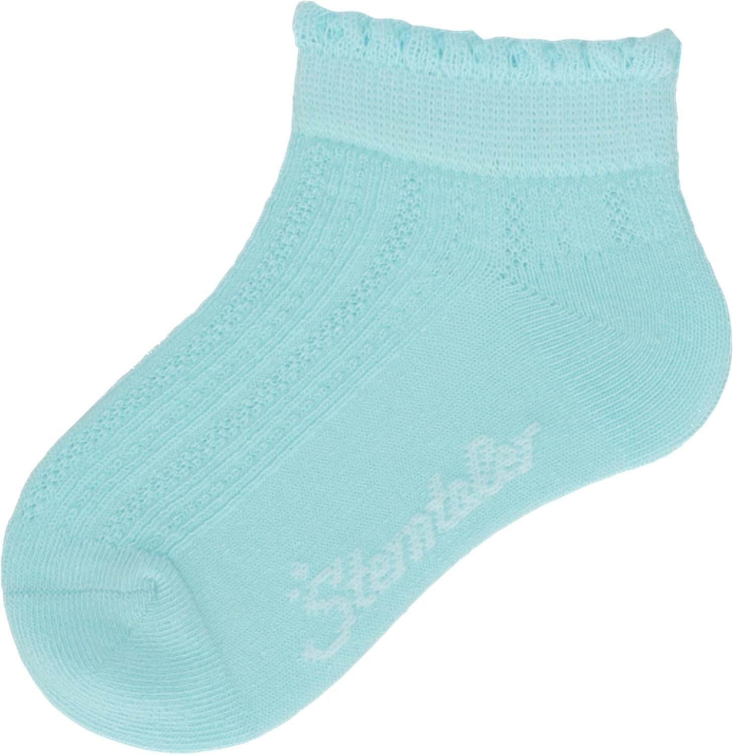 Detalle de Sterntaler Sneaker-Socken 3er-Pack Struktur – Baby Sneaker-Socken mit Rippenmuster für Mädchen