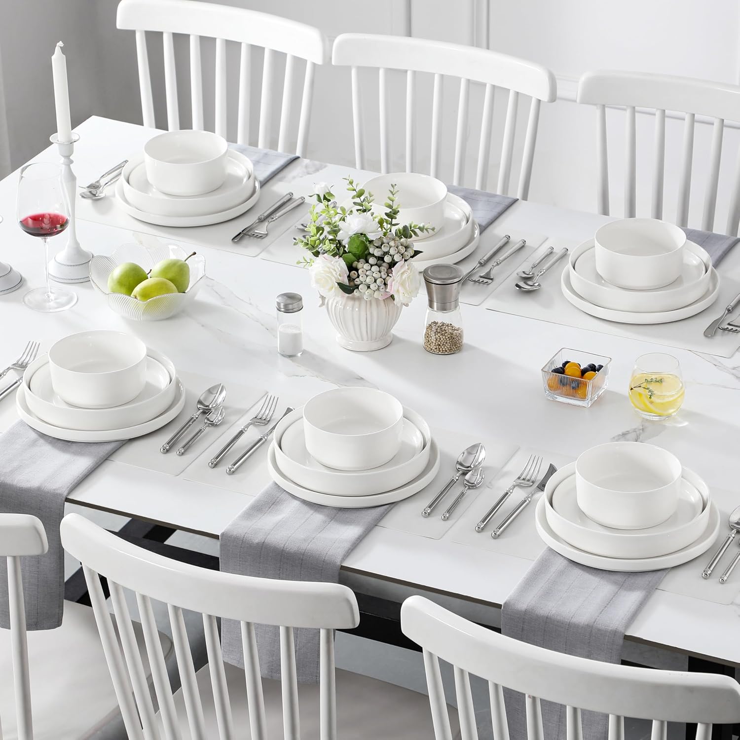 Detalle 2 de MALACASA LEAH dinnerware set 24-piece