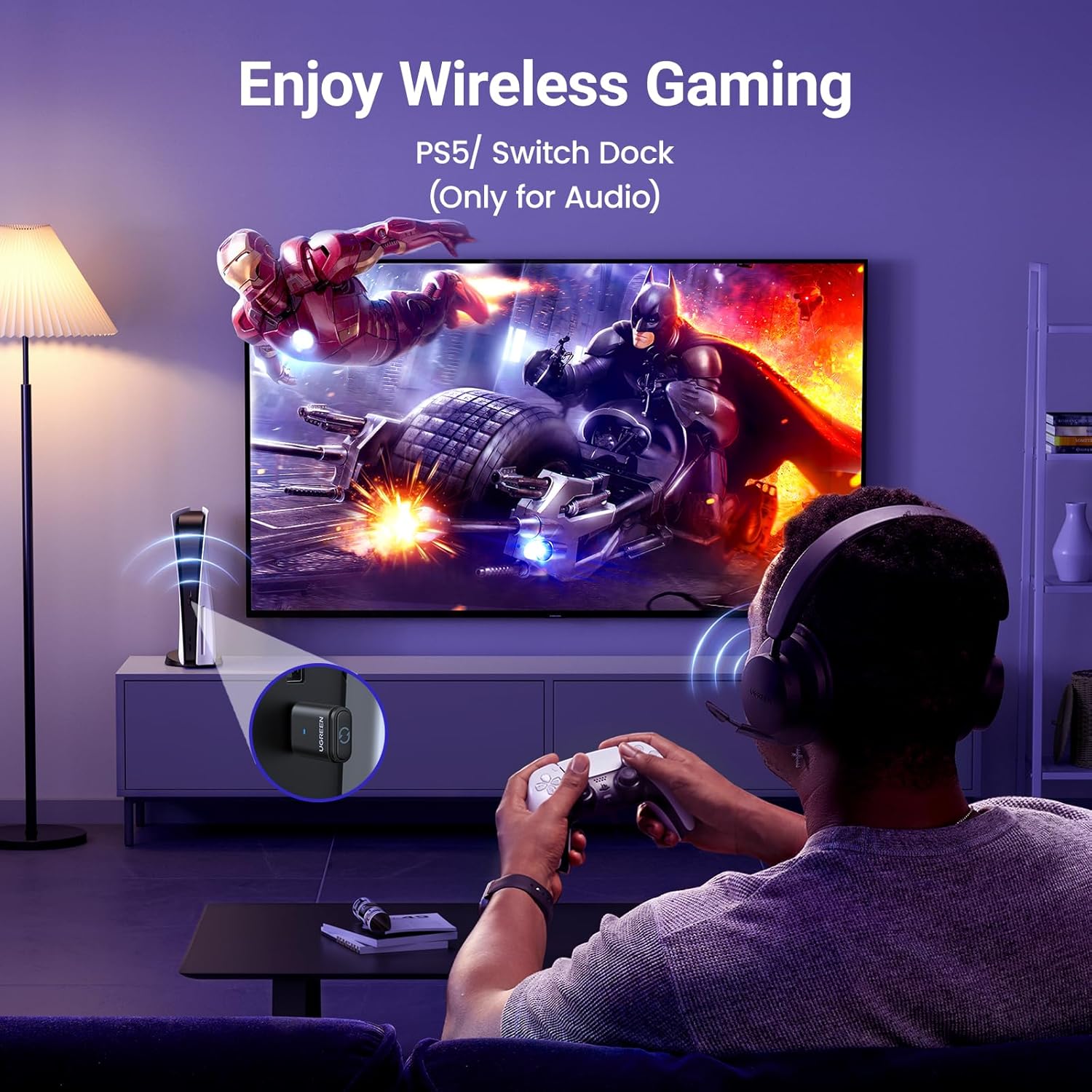 Thumbnail 1 de UGREEN Bluetooth 5.3 Adapter for PS5 USB-C