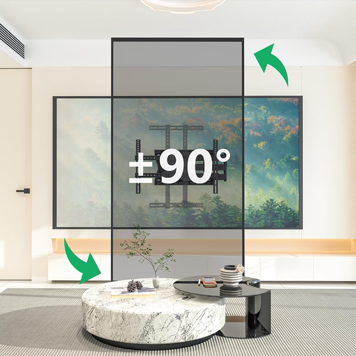 Detalle de XTRARM TiTon 100 cm supporto TV a parete