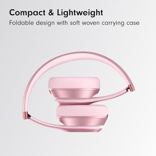 Detalle de Beats Solo 4 Wireless On-Ear Headphones (Amazon Exclusive Metallic Pink)