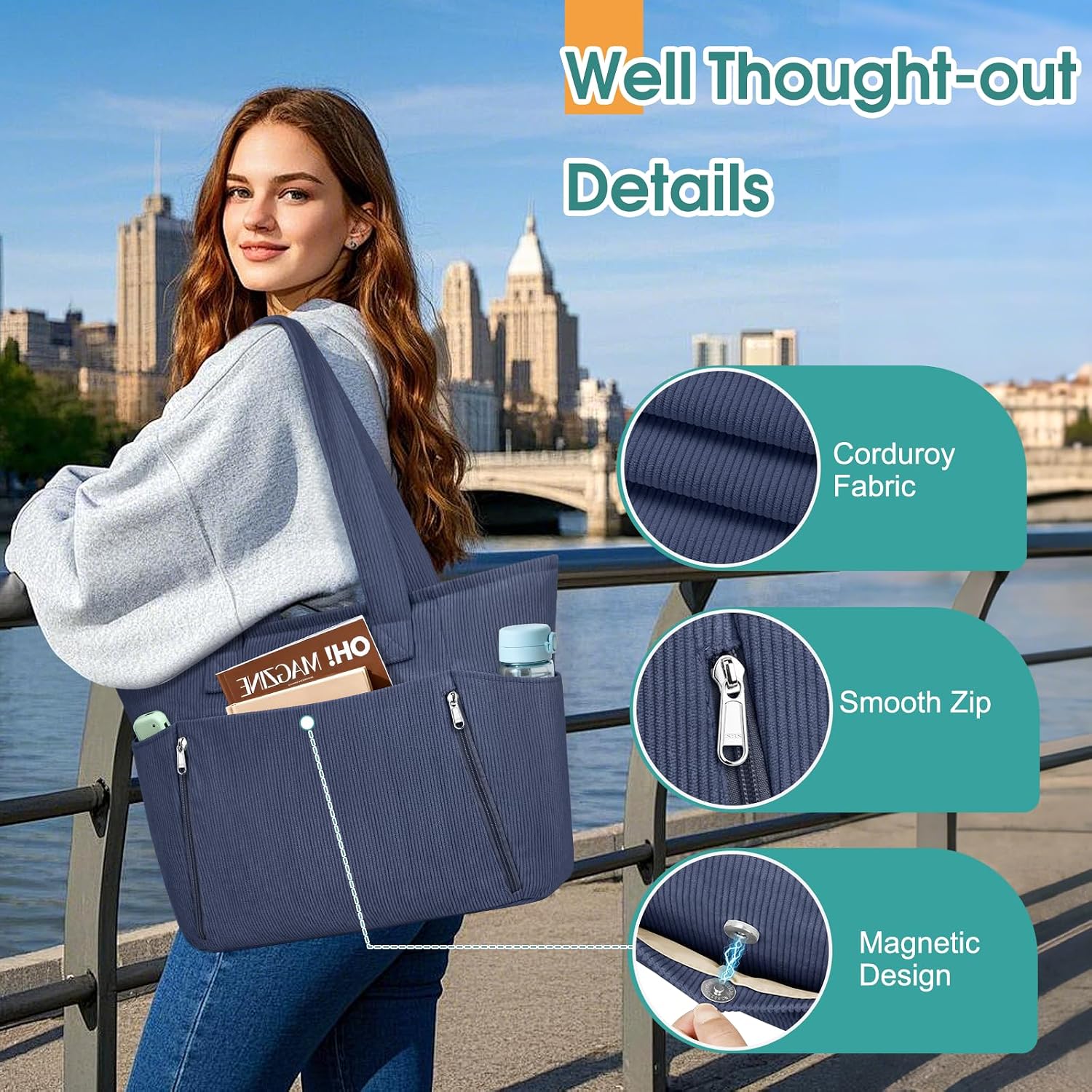 Detalle de KTUEOV Sac a Main Velours 21 L