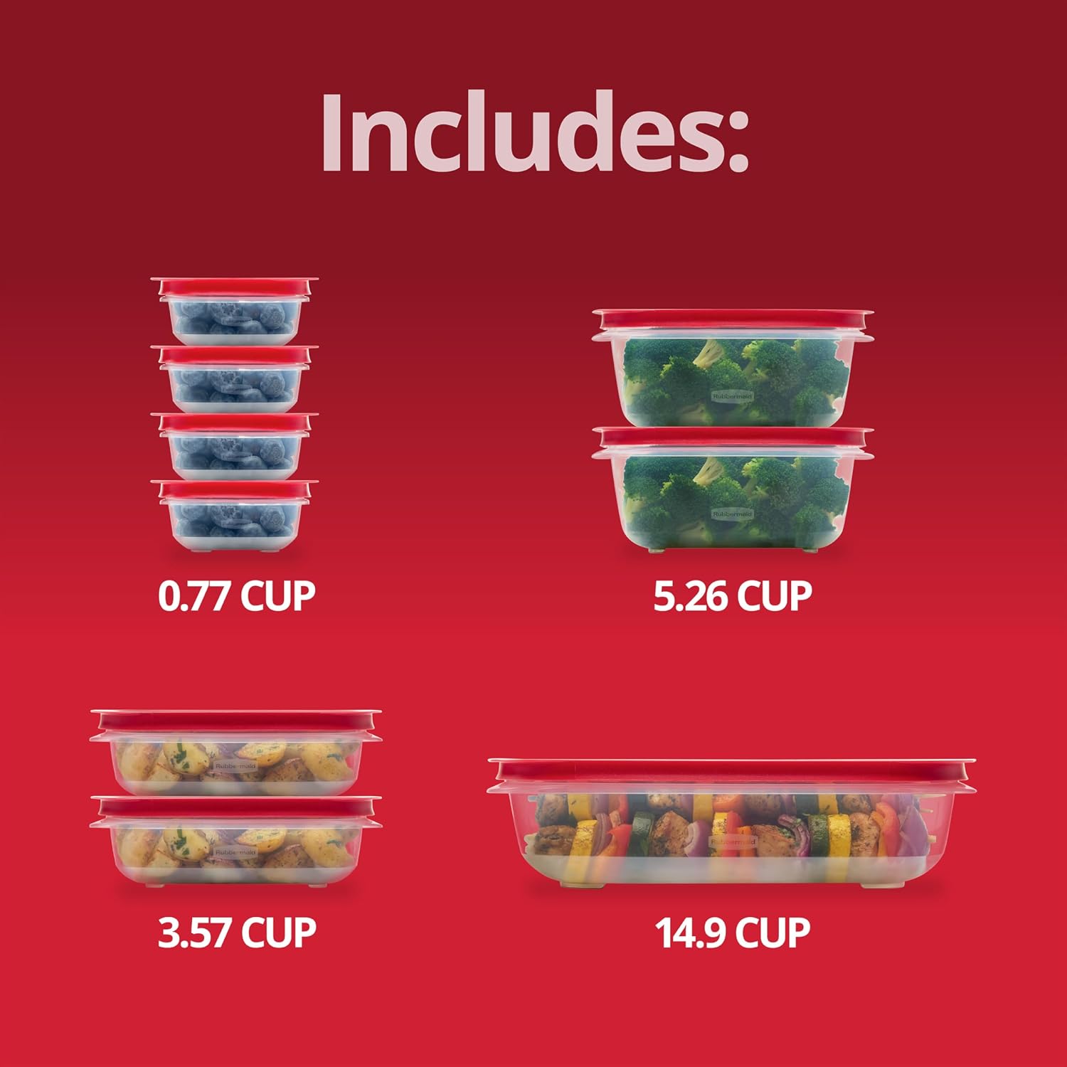 Thumbnail 5 de Rubbermaid EasyStore 18-Piece Food Storage Set