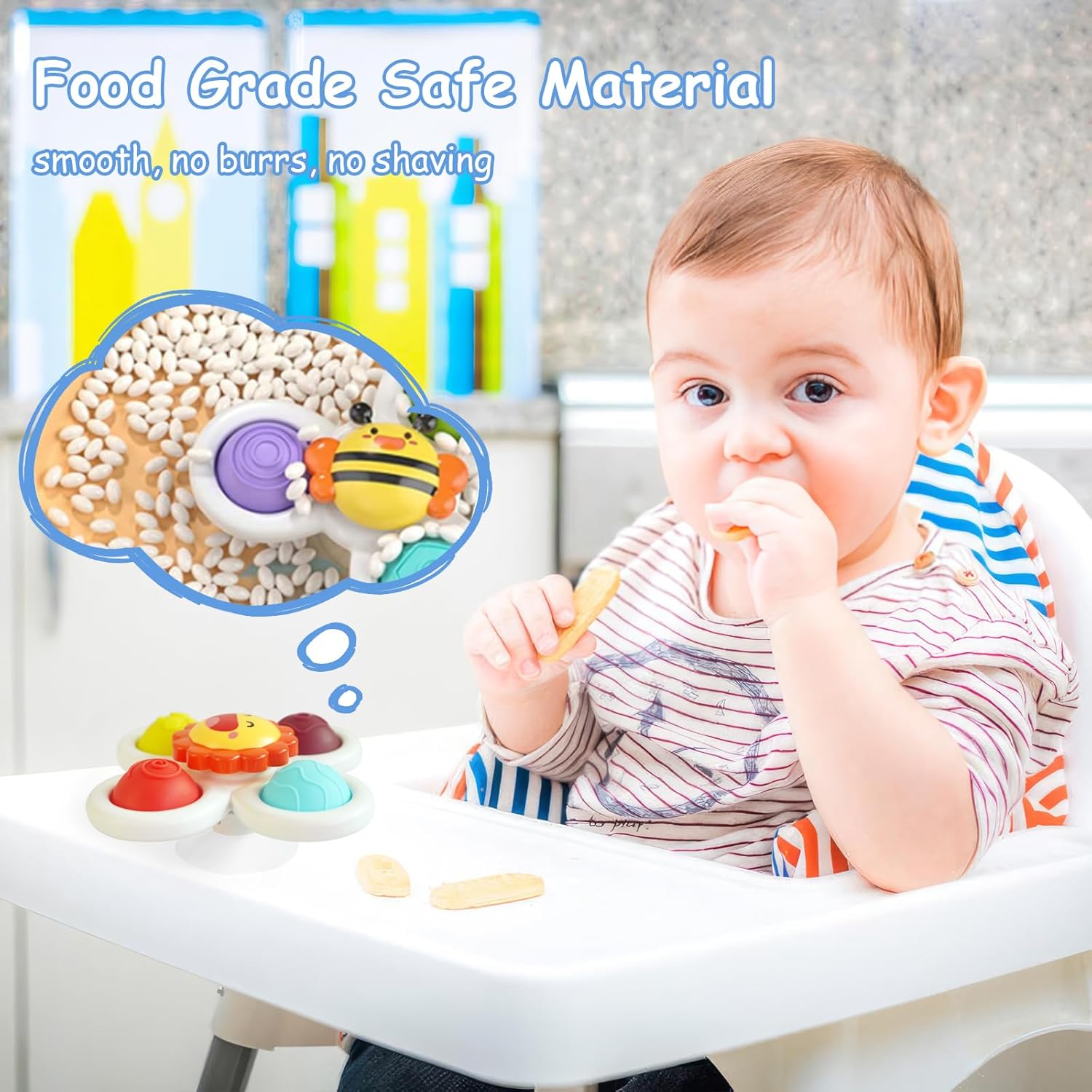 Thumbnail 1 de Yumuwind suction spinner toys for babies 1+