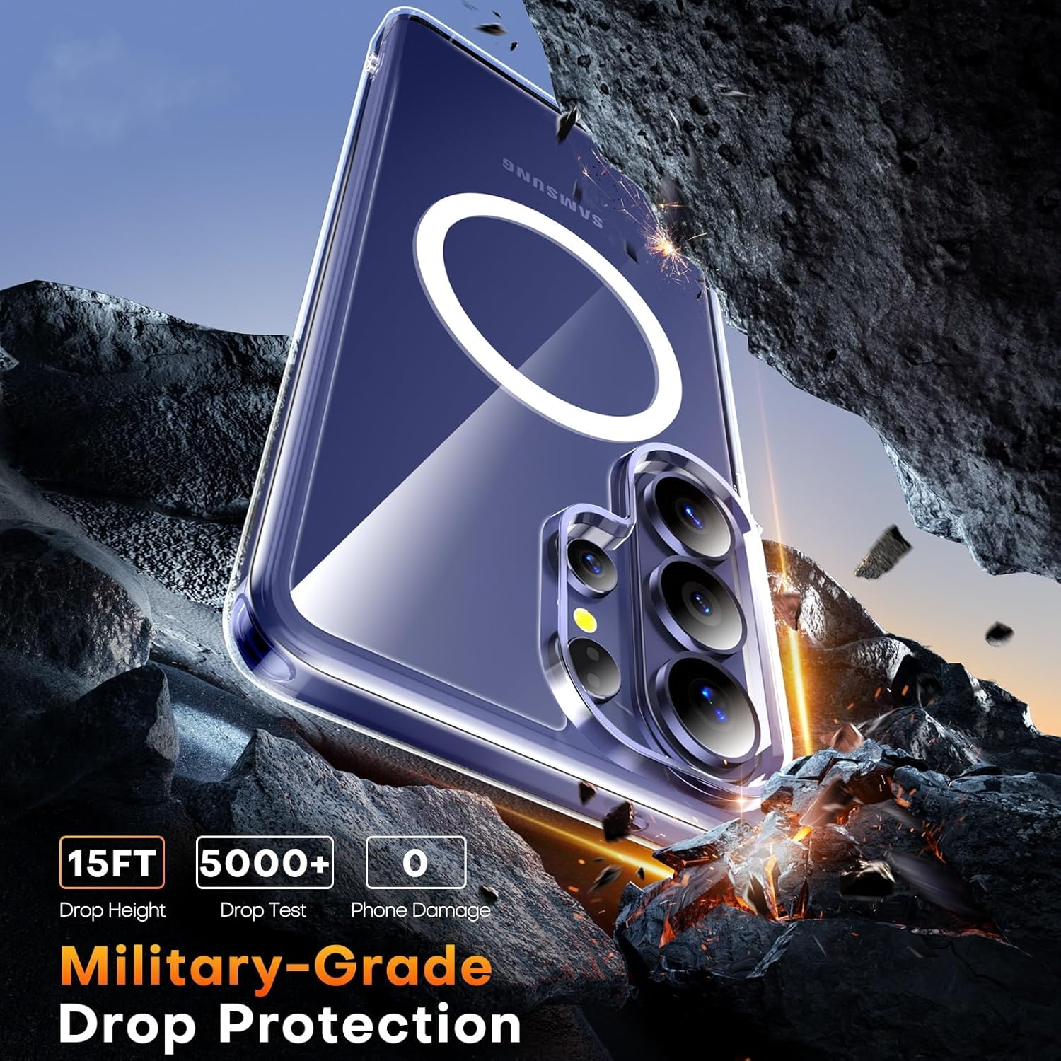 Thumbnail 3 de TAURI Magnetic for Samsung Galaxy S26 Ultra Case 15ft