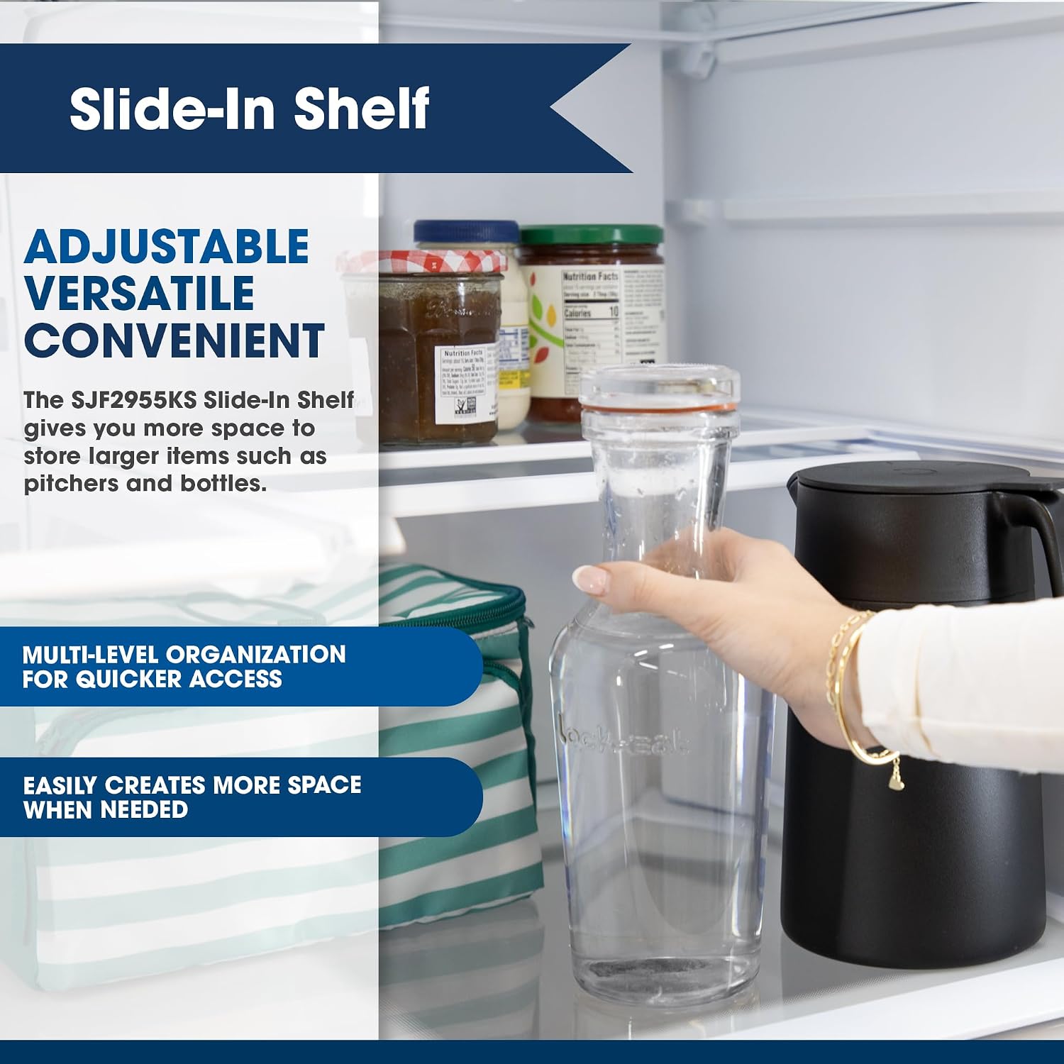Detalle de Sharp SJF2955KS 28.9 cu. ft. French Door Refrigerator with Ice and Water