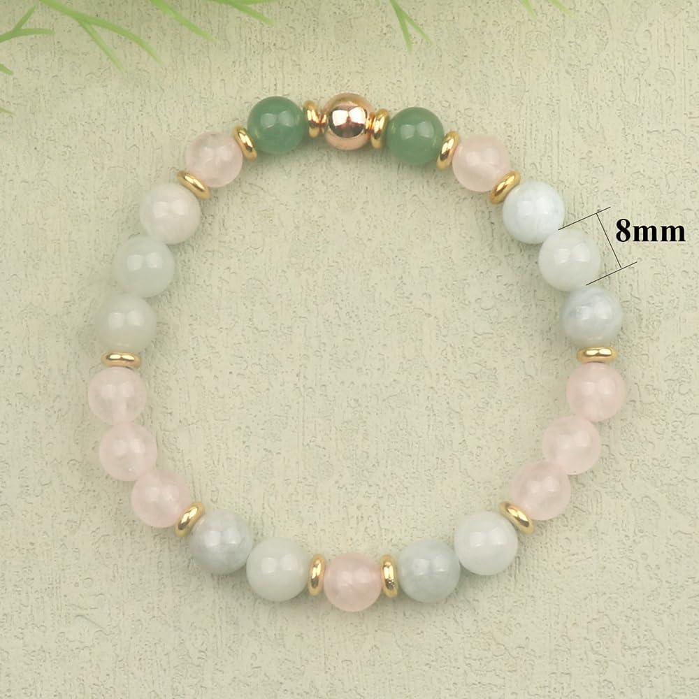 Detalle 2 de UEUC Heilstein-Perlenarmband 8 mm für Frauen