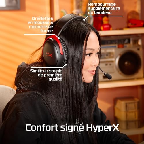 Thumbnail 7 de HyperX Cloud Alpha: casque gaming filaire à double chambre, aluminium et micro détachable