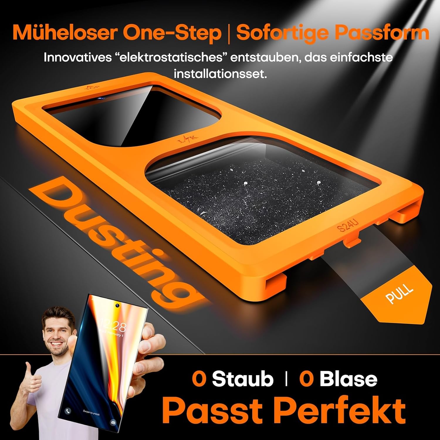 Thumbnail 4 de LϟK Galaxy S24 Ultra Panzerglasfolien 2er-Pack