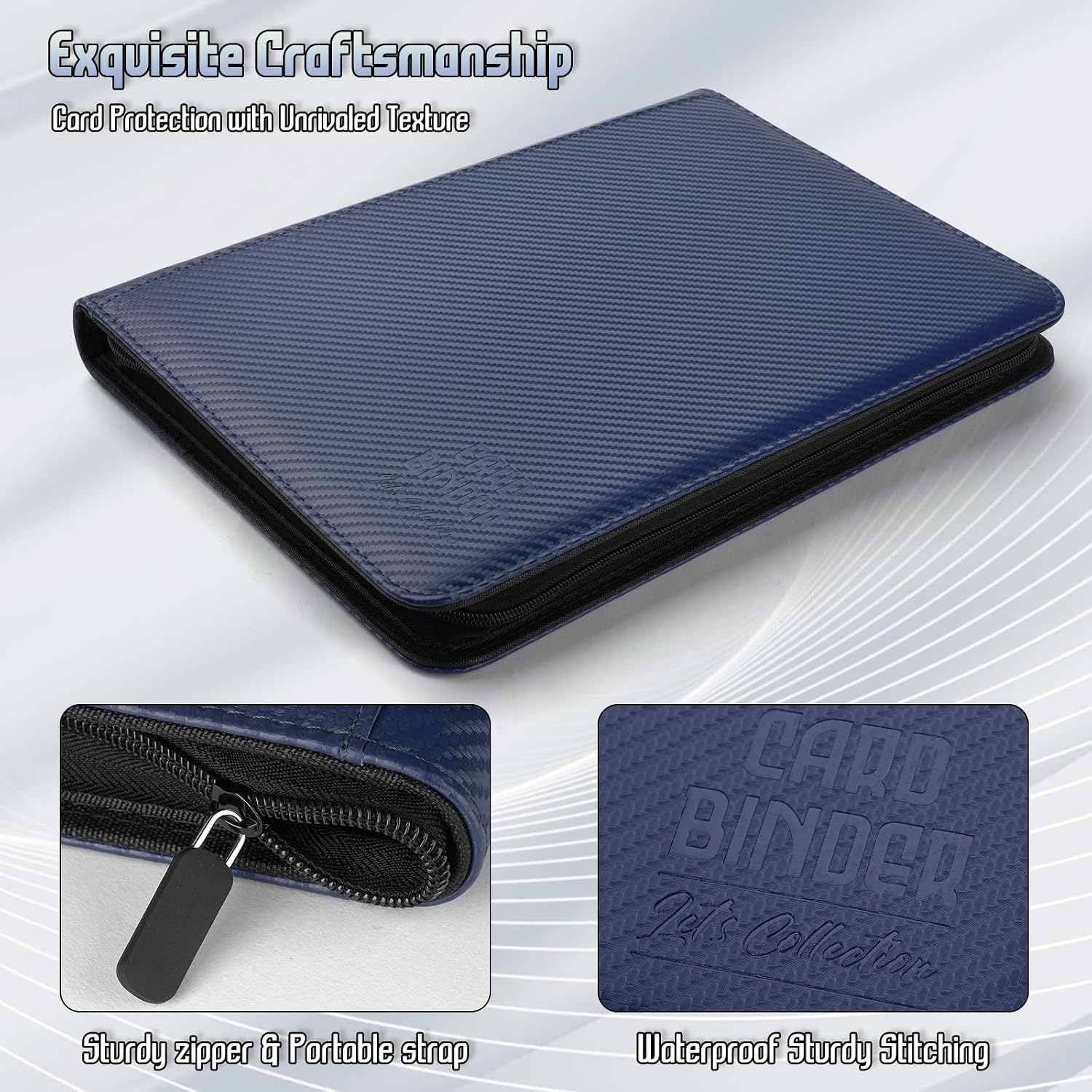 Detalle de Arkeiliy CARD BINDER 1 Trading Card Binder, 540-Pocket Double-Sided PU Album