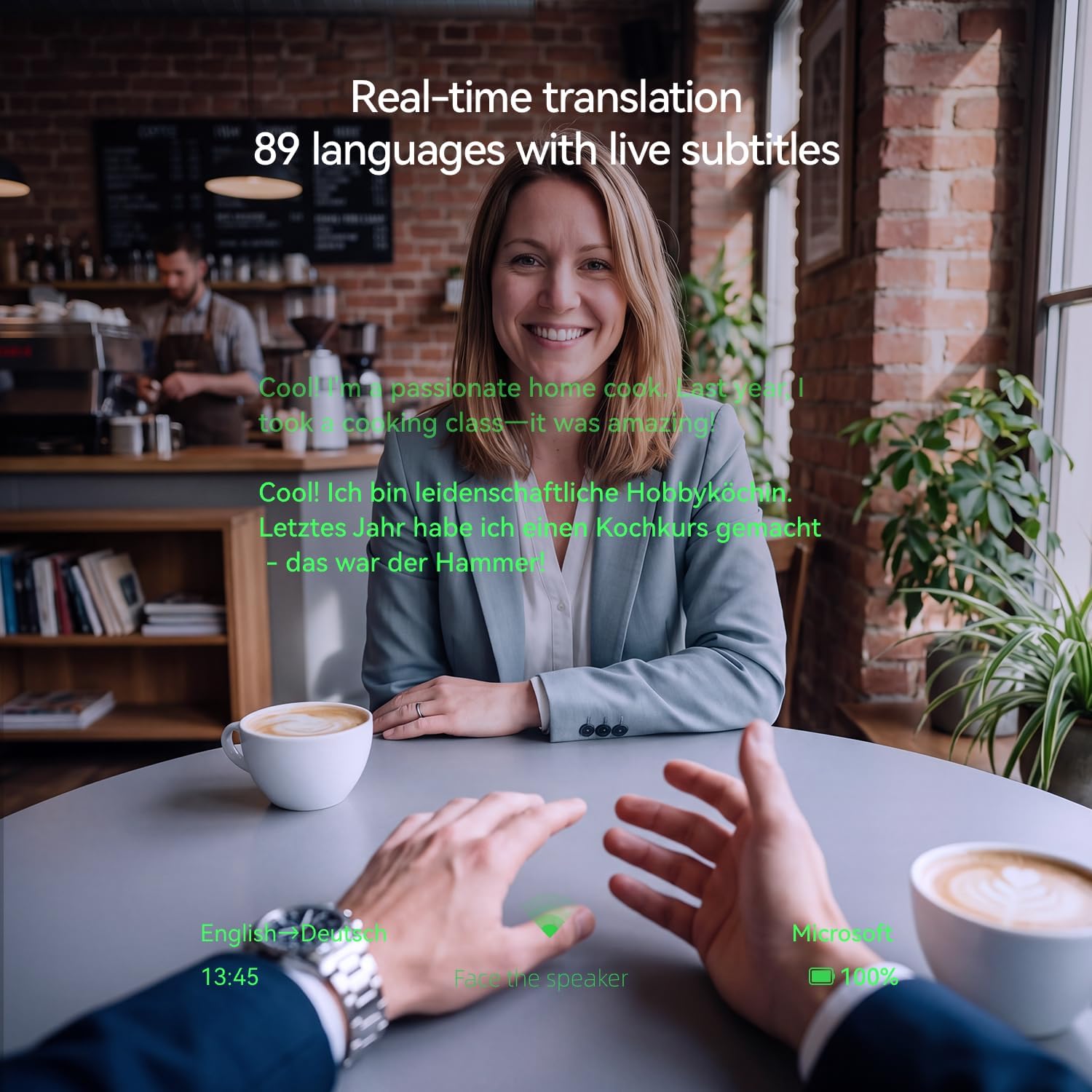 Detalle 2 de Rokid Glasses (with Display): AI & AR Smart Glasses with Real-Time Translation and Hands-Free Camera