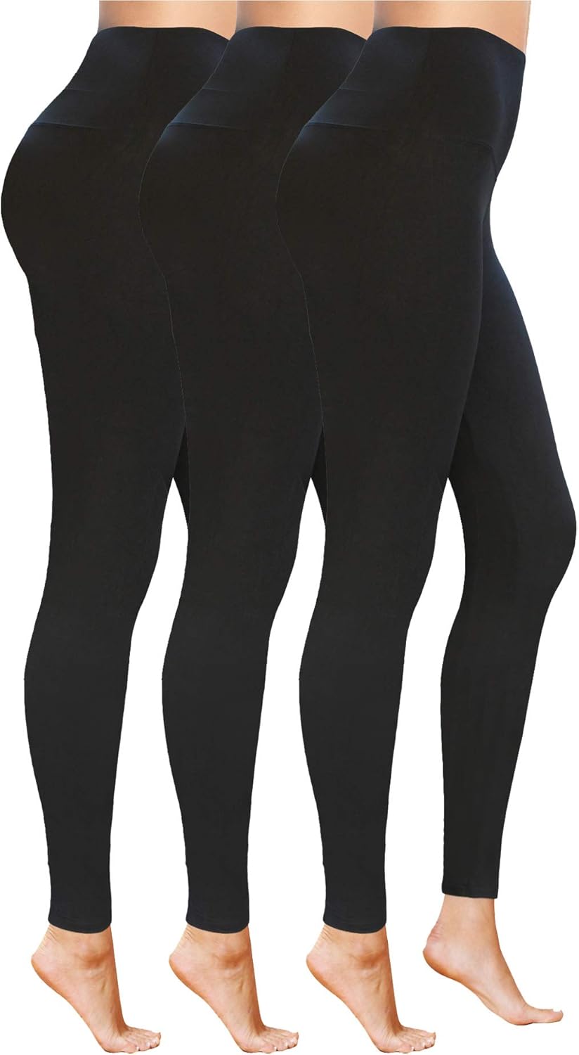 Thumbnail 6 de Luxleg High Waist Active Workout Leggings – Tummy Control, Soft Ankle Length (Black Camouflage)