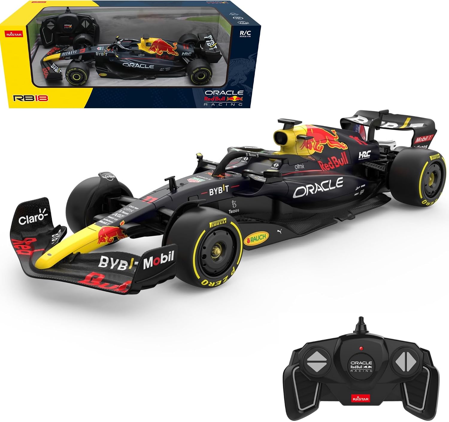Detalle 2 de CMJ RC Cars Mercedes-AMG F1 W11 EQ – samochód RC 1:18, 2,4 GHz