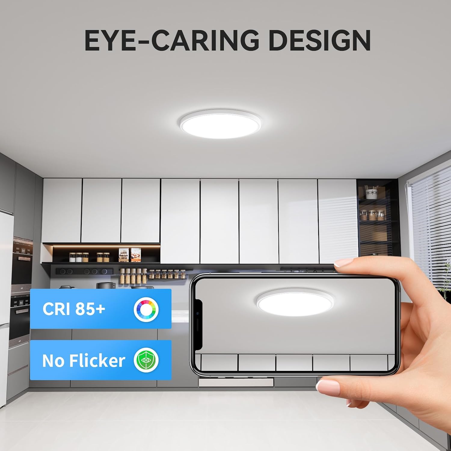 Detalle 2 de WKONCLDY 12-inch LED Ceiling Light