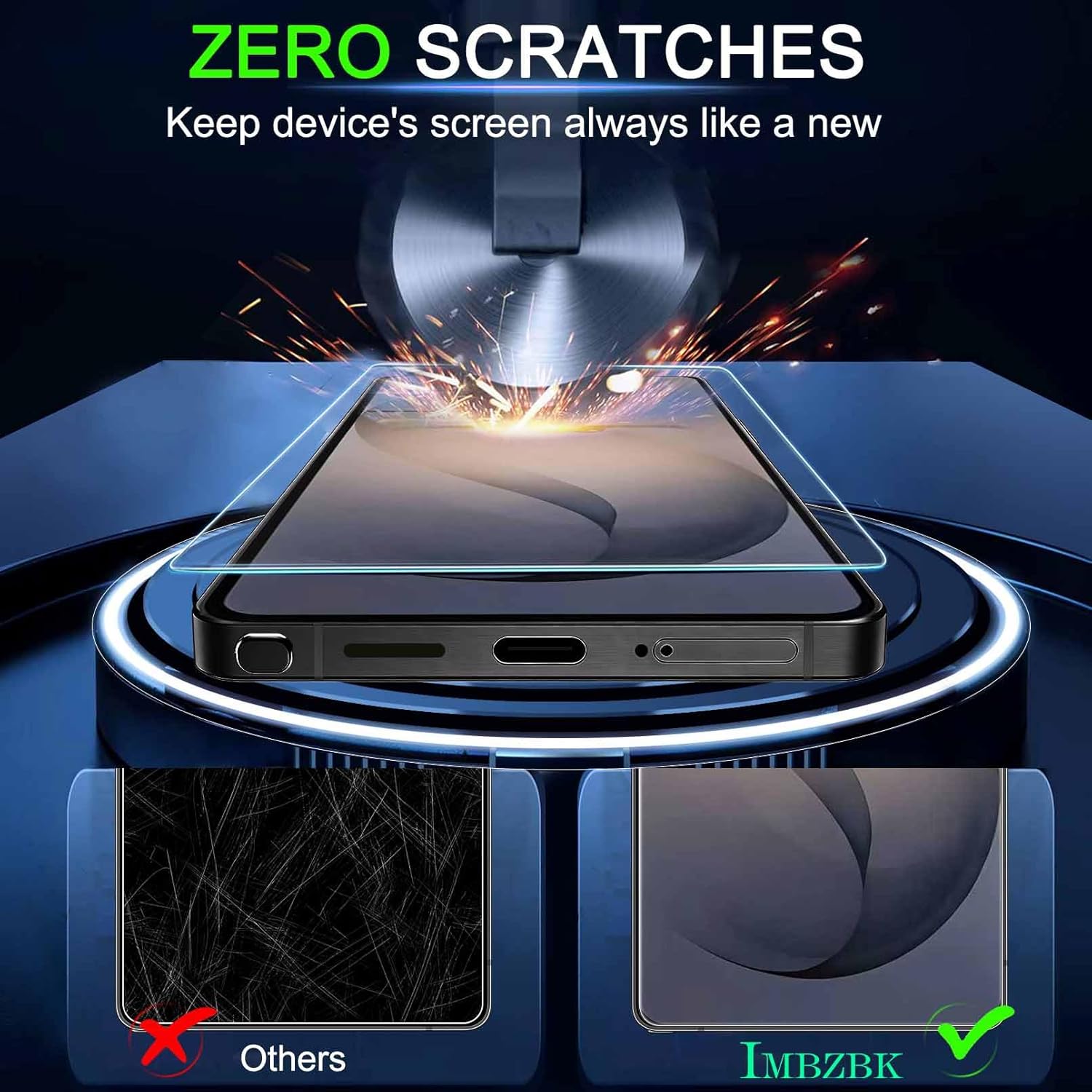 Detalle 2 de IMBZBK 3 Pack Screen Protector for Galaxy S26 Ultra 6.9 inch