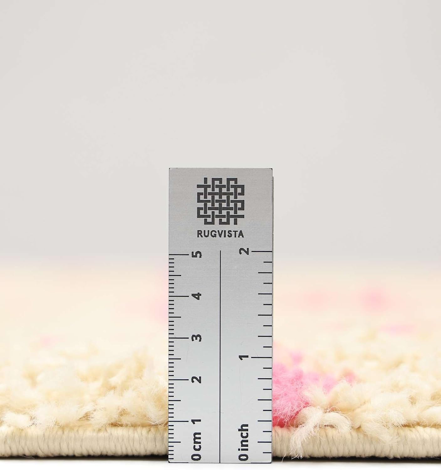 Detalle 2 de RugVista Grid Rug 160 x 230 cm, Beige/Pink Medium-Pile Rug