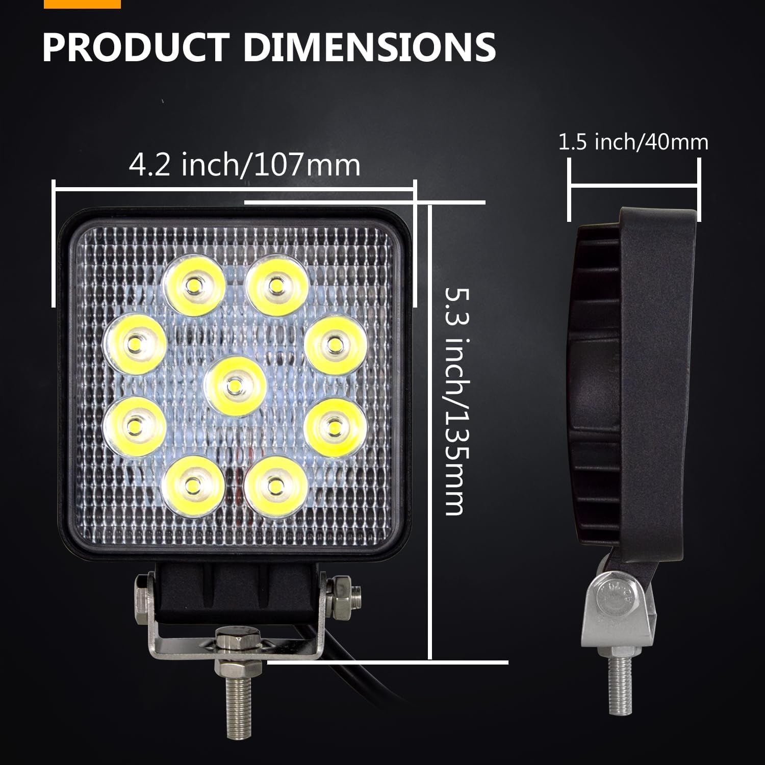 Thumbnail 4 de Willpower LED work lights 4-inch