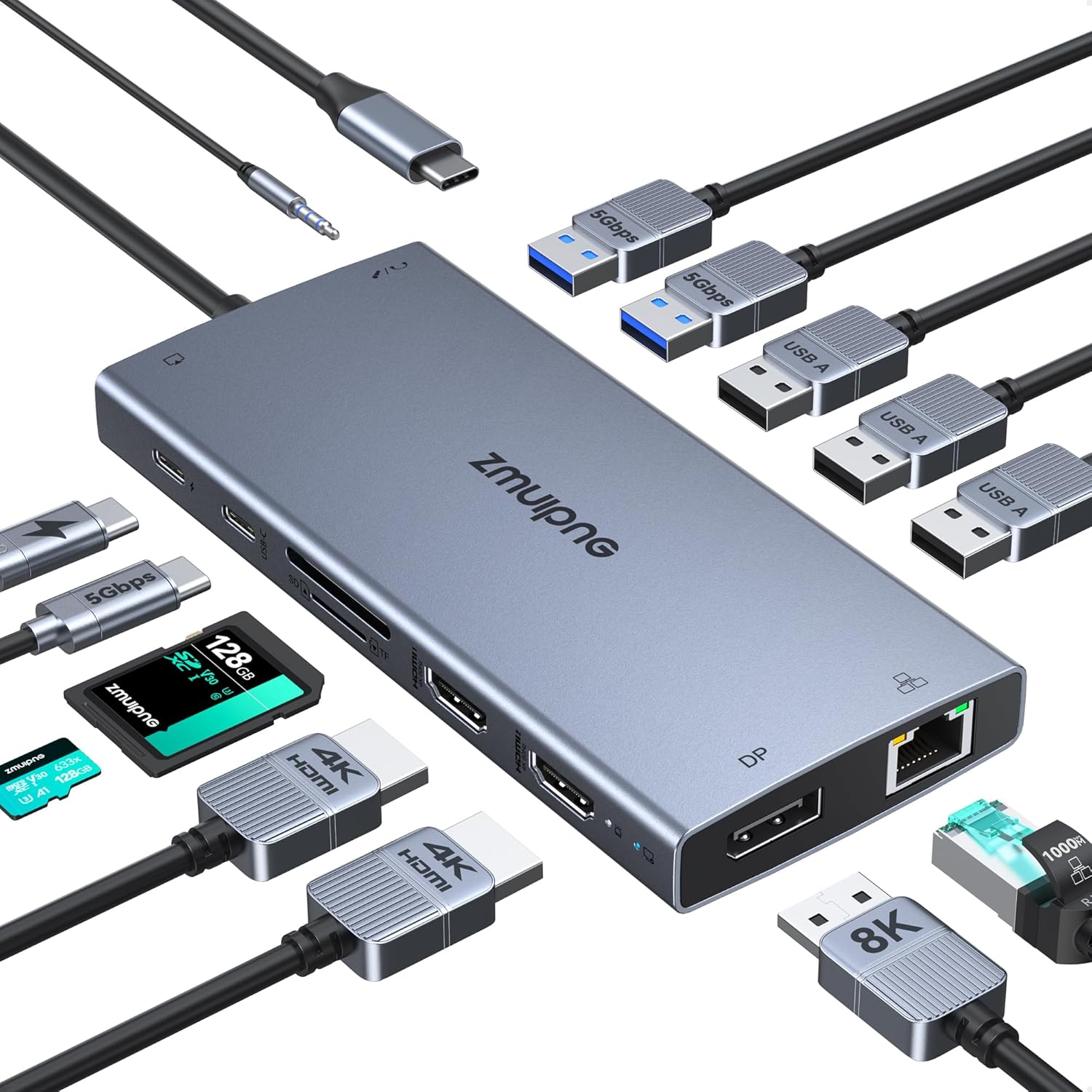 Detalle de USB-C Docking Station 15-in-1