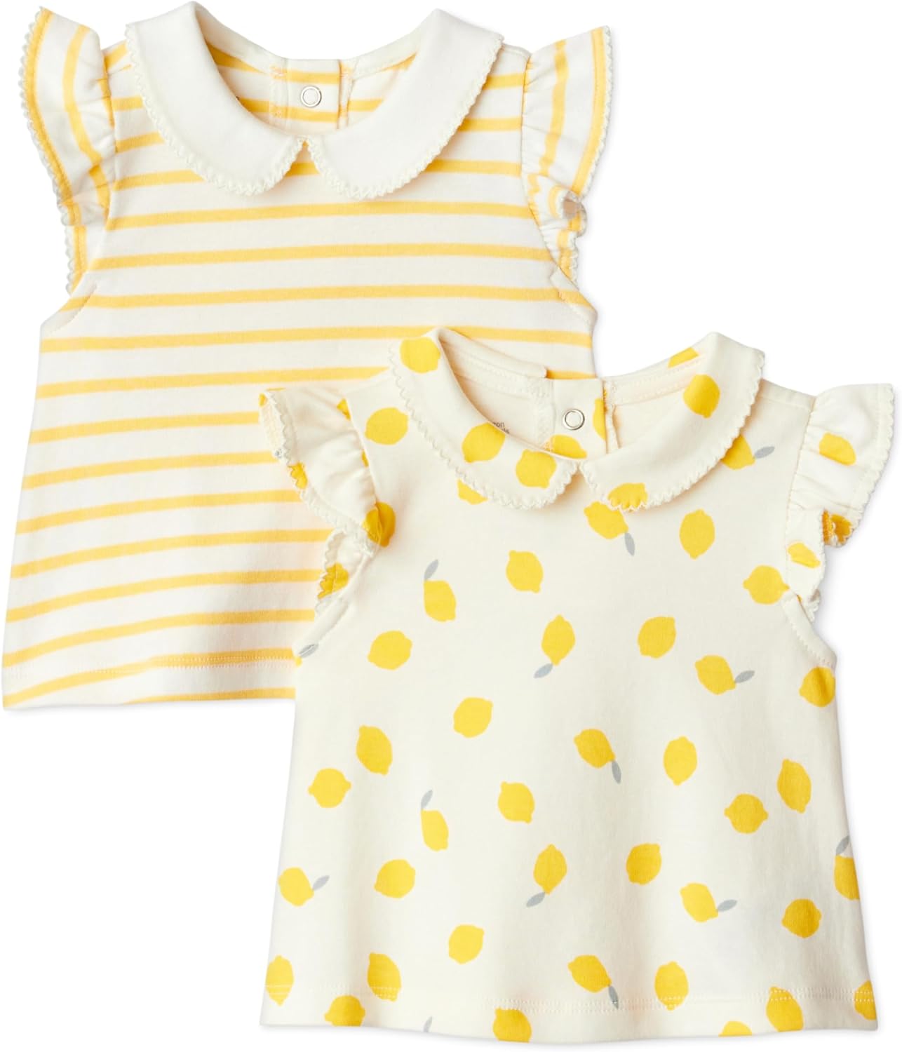 Thumbnail 6 de Amazon Essentials x Sofia Grainge Toddlers and Baby Girls' Cotton Short Sleeve Blouses with Ruffles (Pack of 2)