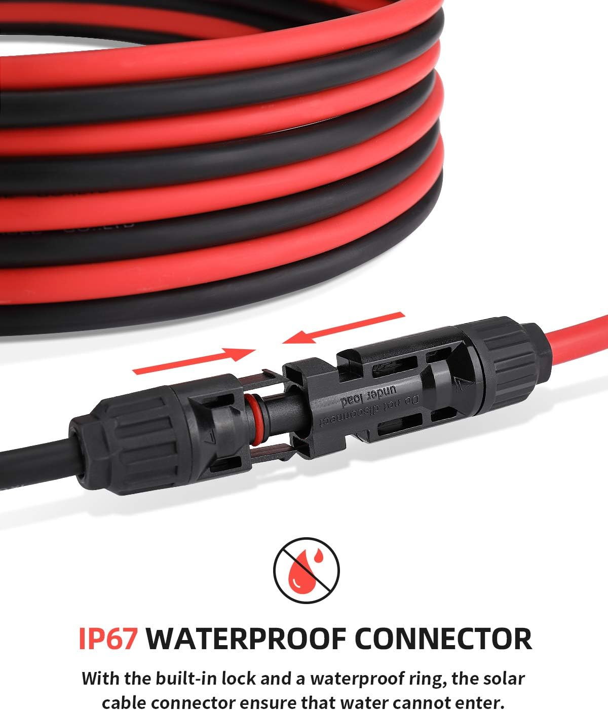Thumbnail 5 de BougeRV 100Feet 10AWG Solar Extension Cable