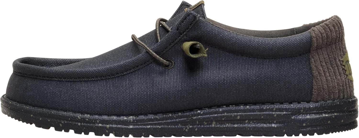 Detalle de HEYDUDE Wally Waxed Casual Moccasin Uomo: comfort quotidiano con stile casual