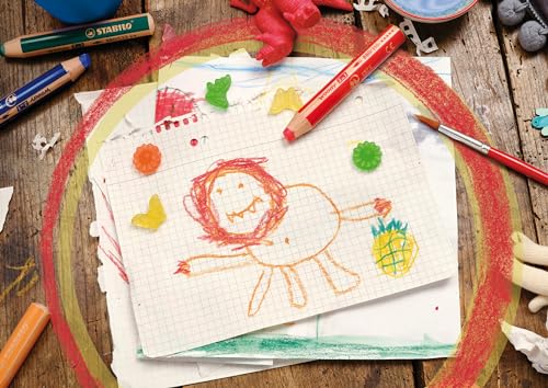 Detalle de STABILO Woody 3en1 — Étui de 10 crayons de couleur avec taille-crayon inclus