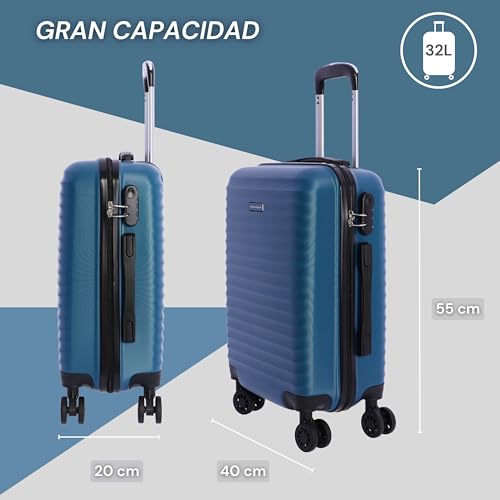 Thumbnail 5 de DON ALGODON Maleta de Cabina Ryanair 55x40x20 cm con 4 ruedas y candado – Azul