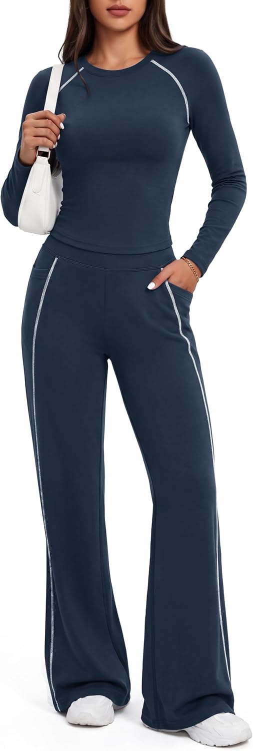 Detalle de Rexley Women's Two-Piece Set, Polyester-Spandex