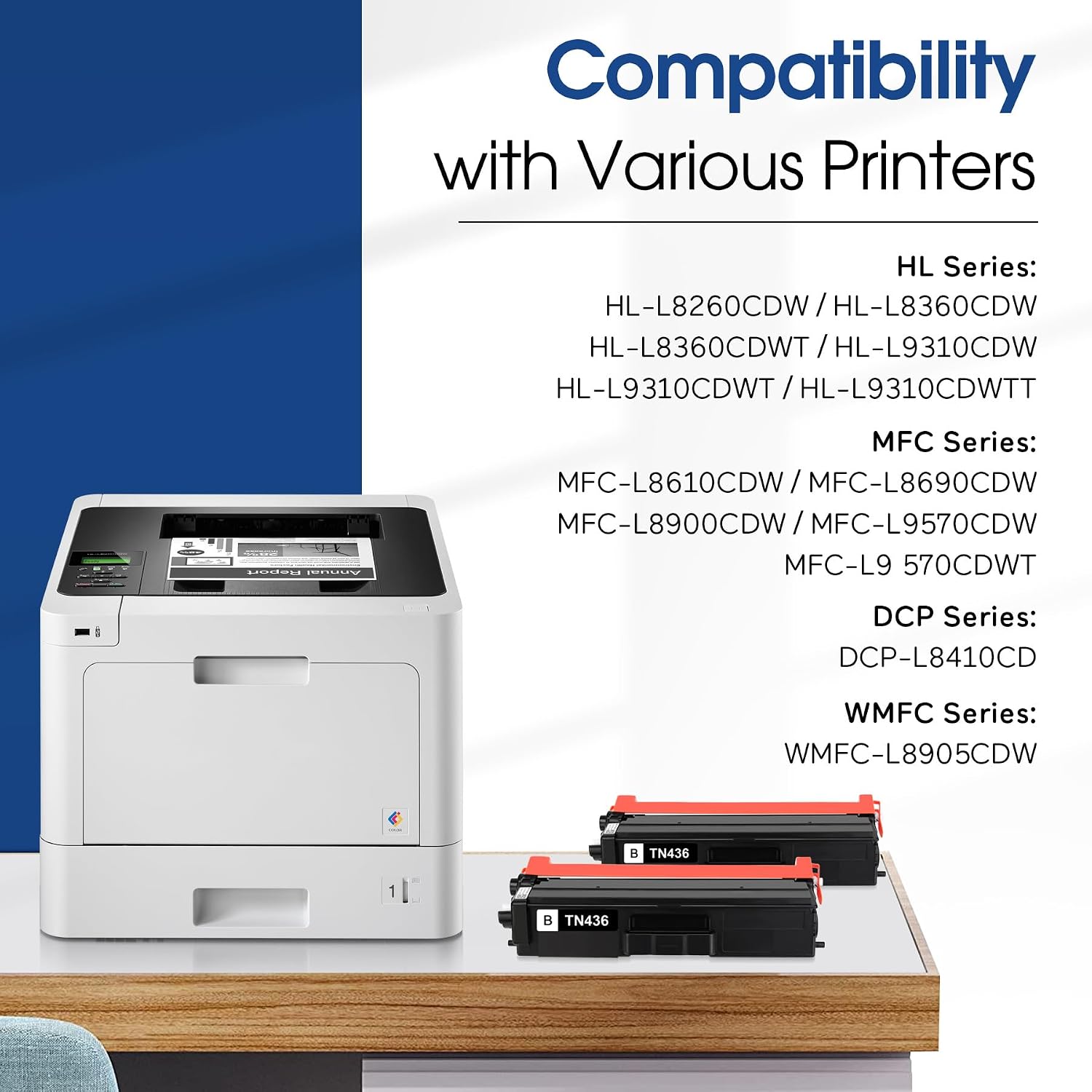 Thumbnail 2 de Jeostarky Pro TN436BK Compatible Black Toner Set for Brother Printers
