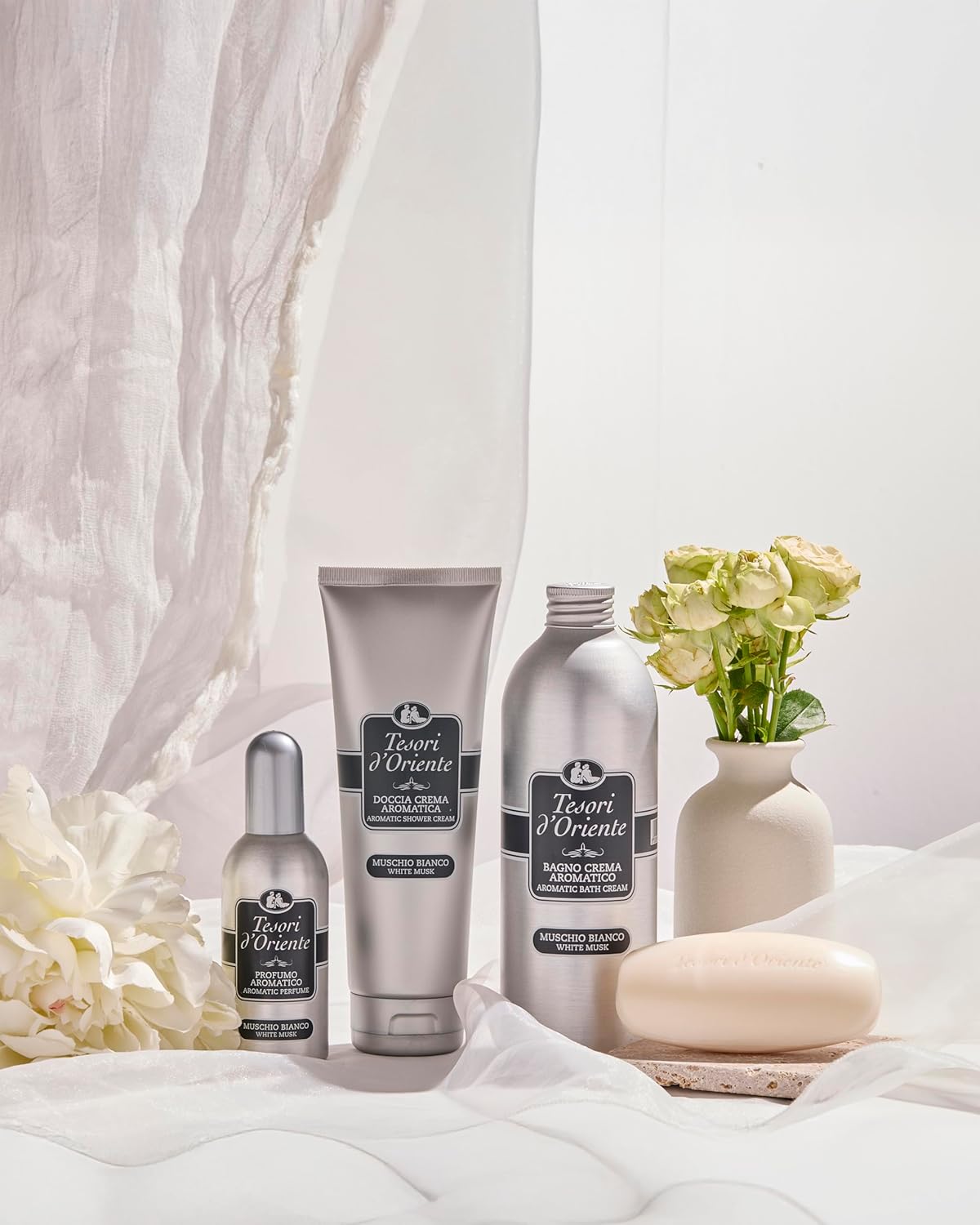 Thumbnail 3 de Tesori d'Oriente Muschio Bianco set doccia regalo: doccia crema, bagno crema e profumo aromatico