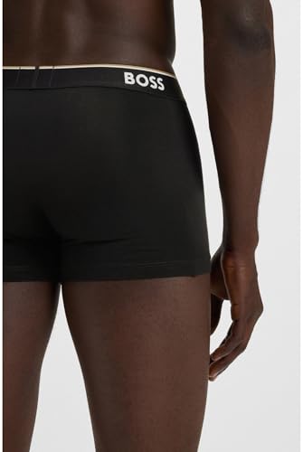 Detalle de BOSS Trunk 3P Power Caleçon Boxeur, Noir 1, S Homme