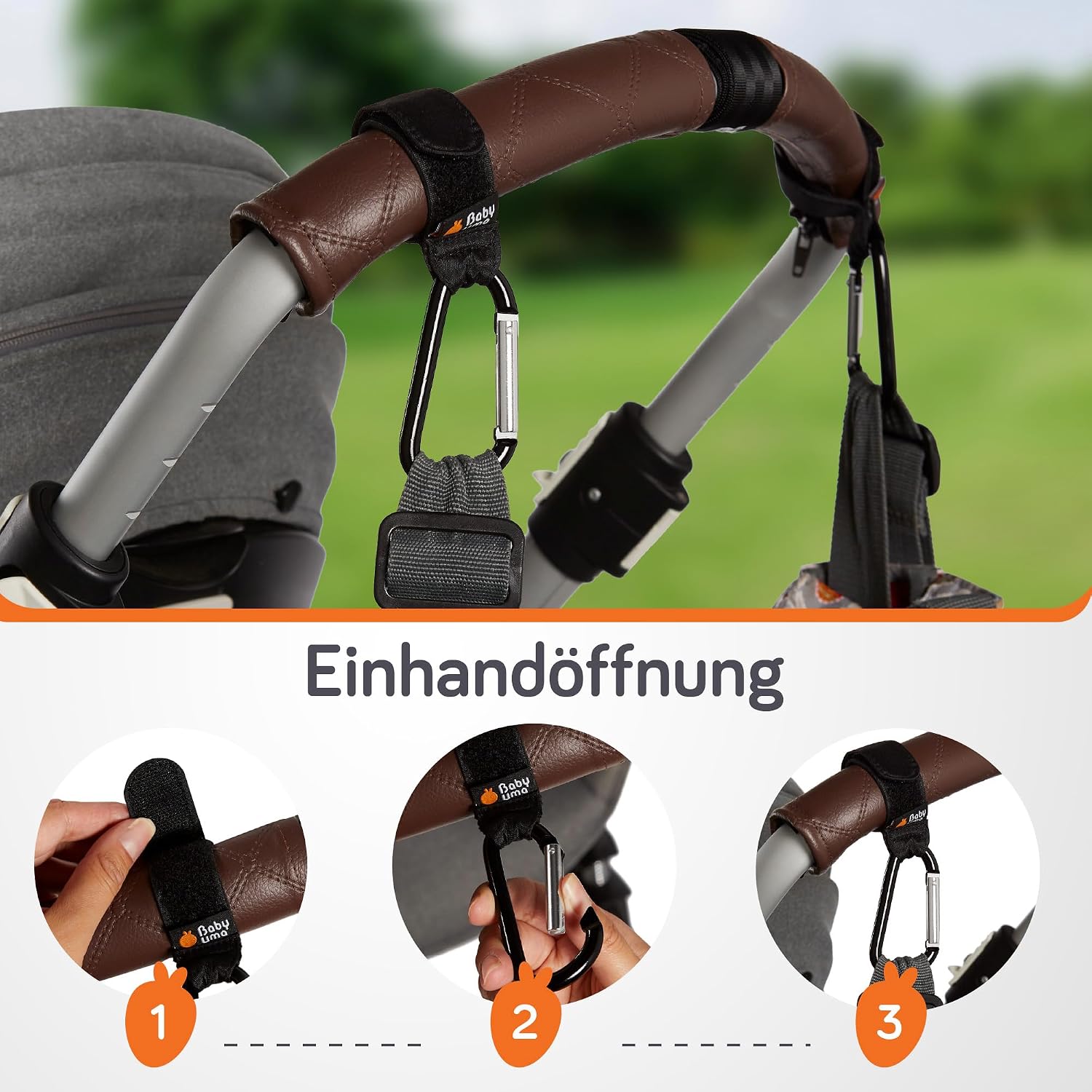Detalle 1 de Baby Uma Kinderwagenhaken 5 kg Tragkraft