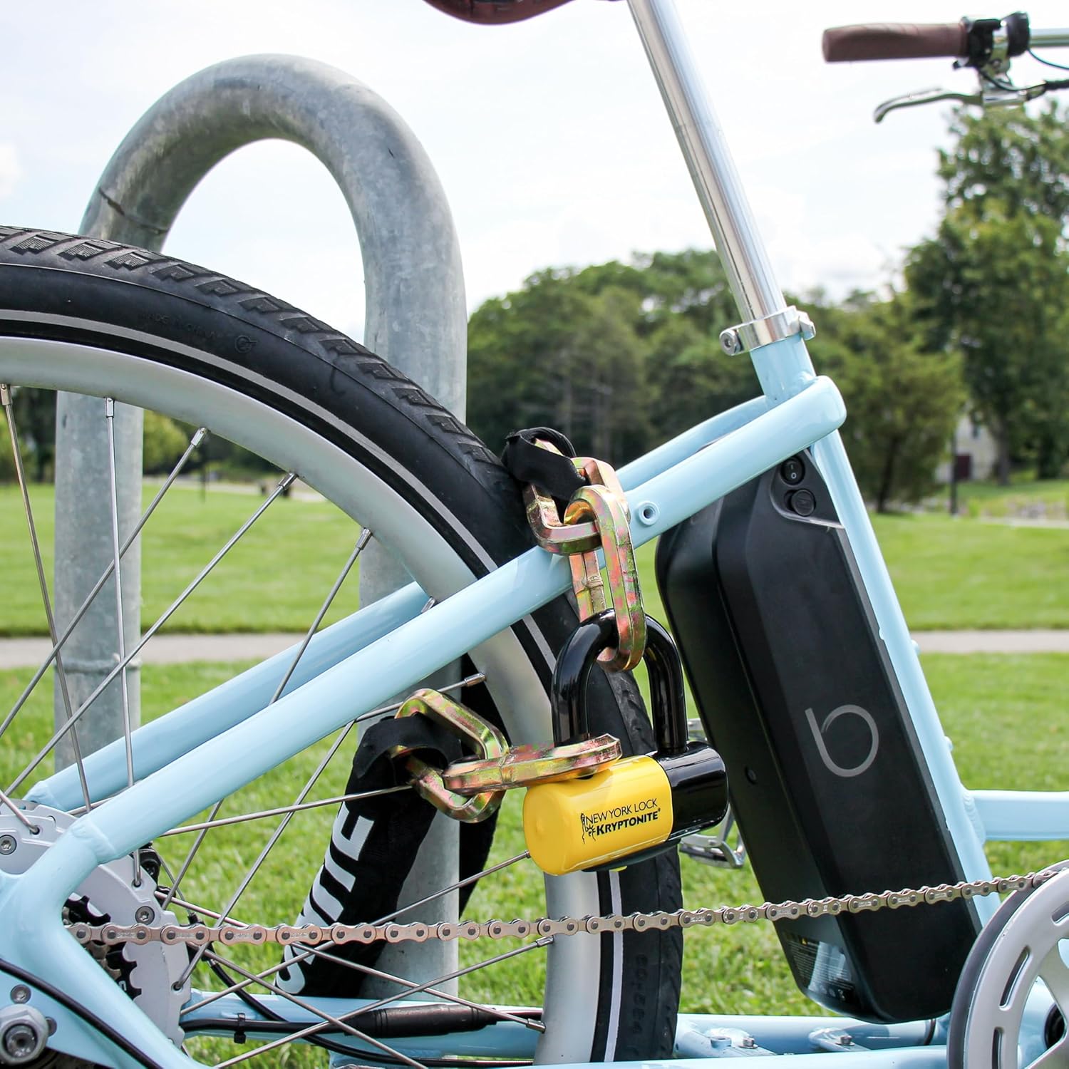 Thumbnail 1 de Kryptonite New York Fahgettaboutit Fahrradschloss (100 cm) – 14-mm Stahlkette mit Sicherheitsgrad 10/10